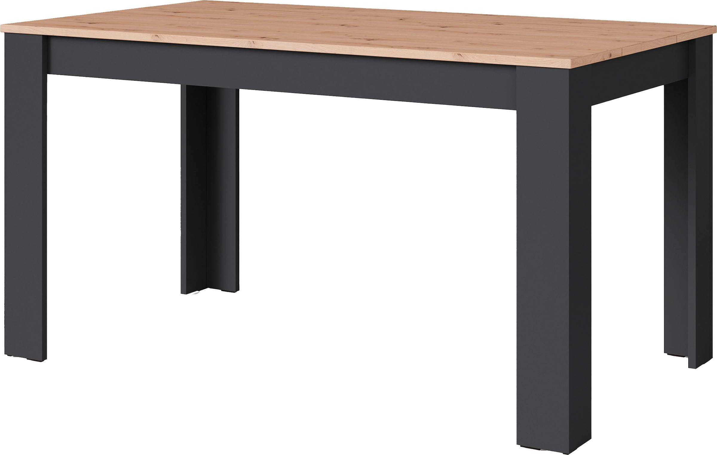 byLIVING Esstisch »Nori« Küchentisch in Eicheoptik, Gestell wahlweise anthrazit oder weiss