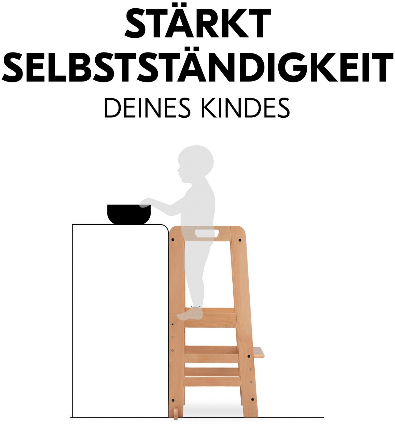 Hauck Assis-debout »Lernturm Learn N Explore, Natural« ()