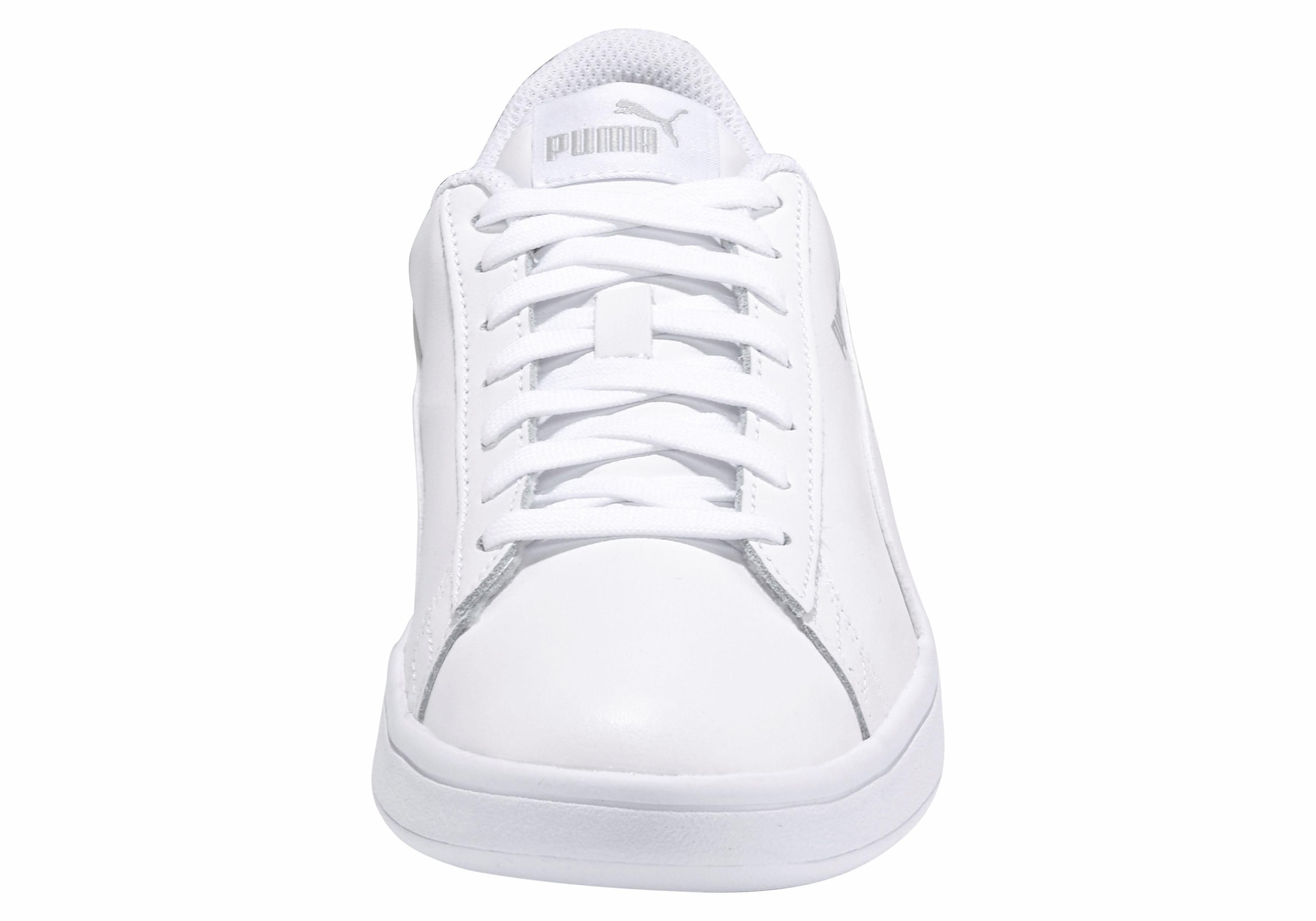 PUMA Sneaker »SMASH V2 L«  atmungsaktives Obermaterial aus Leder und Synthetik, Schnürung