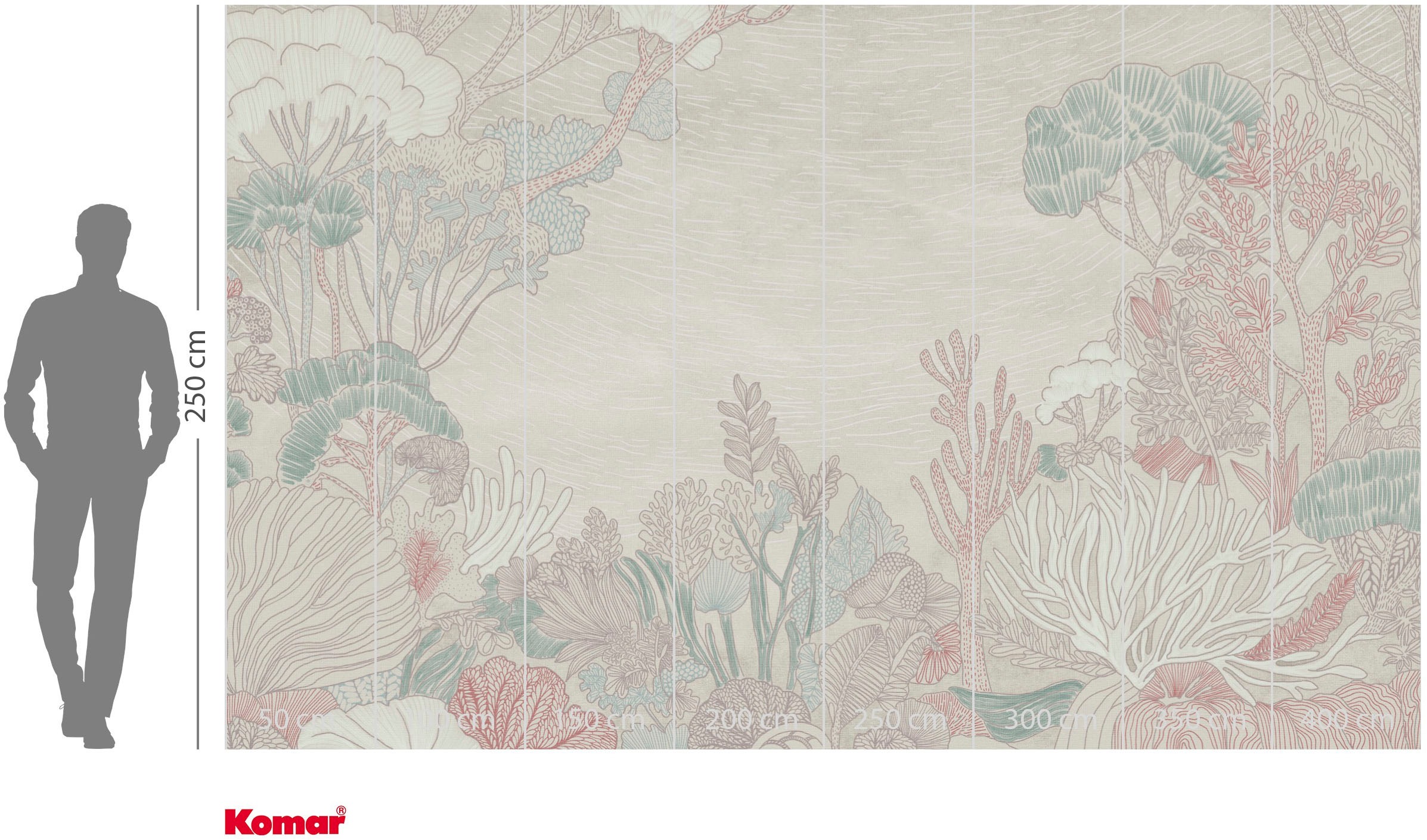 Komar Fototapete »Vlies Fototapete - Virentia Subaquatica - Grösse 400 x 250 cm« Motiv | bedruckt glatt