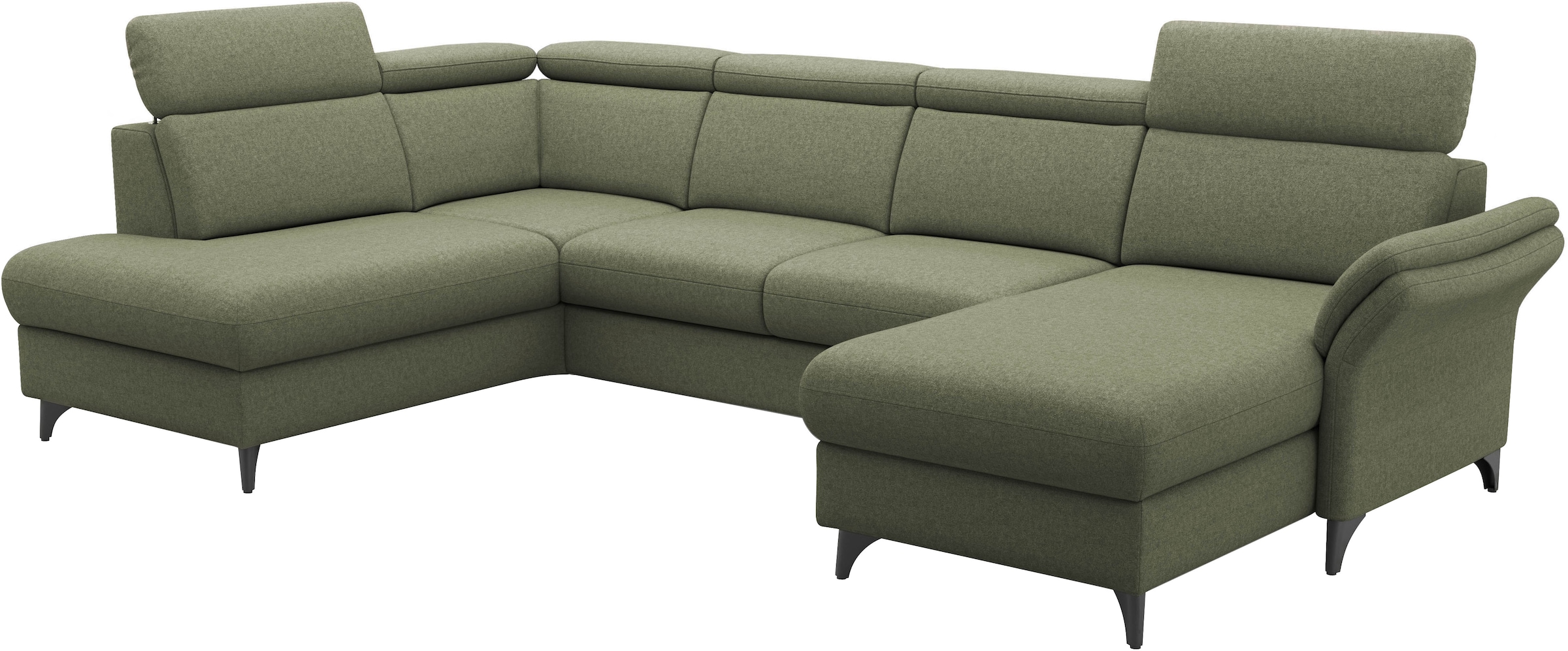 sit&more Paysage de salon »Glendale, U-Form« inkl. Kopfteilverstellung,wahlweise mit Vorziehsitz und Bettkasten