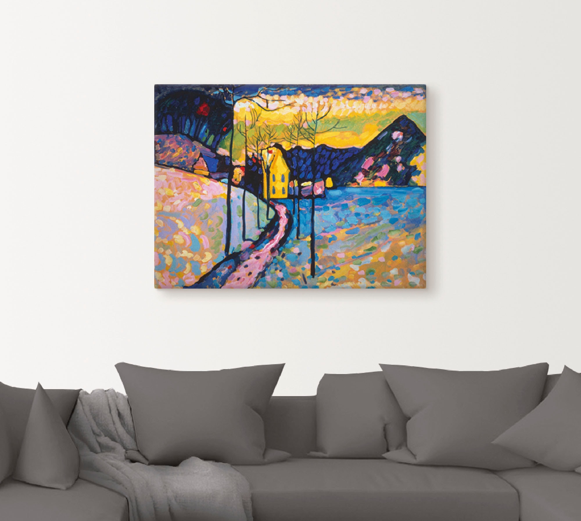 Artland Tableau sur toile »Winterlandschaft I. 1909« 1 cuis tlg. auf Holzrahmen gespannt