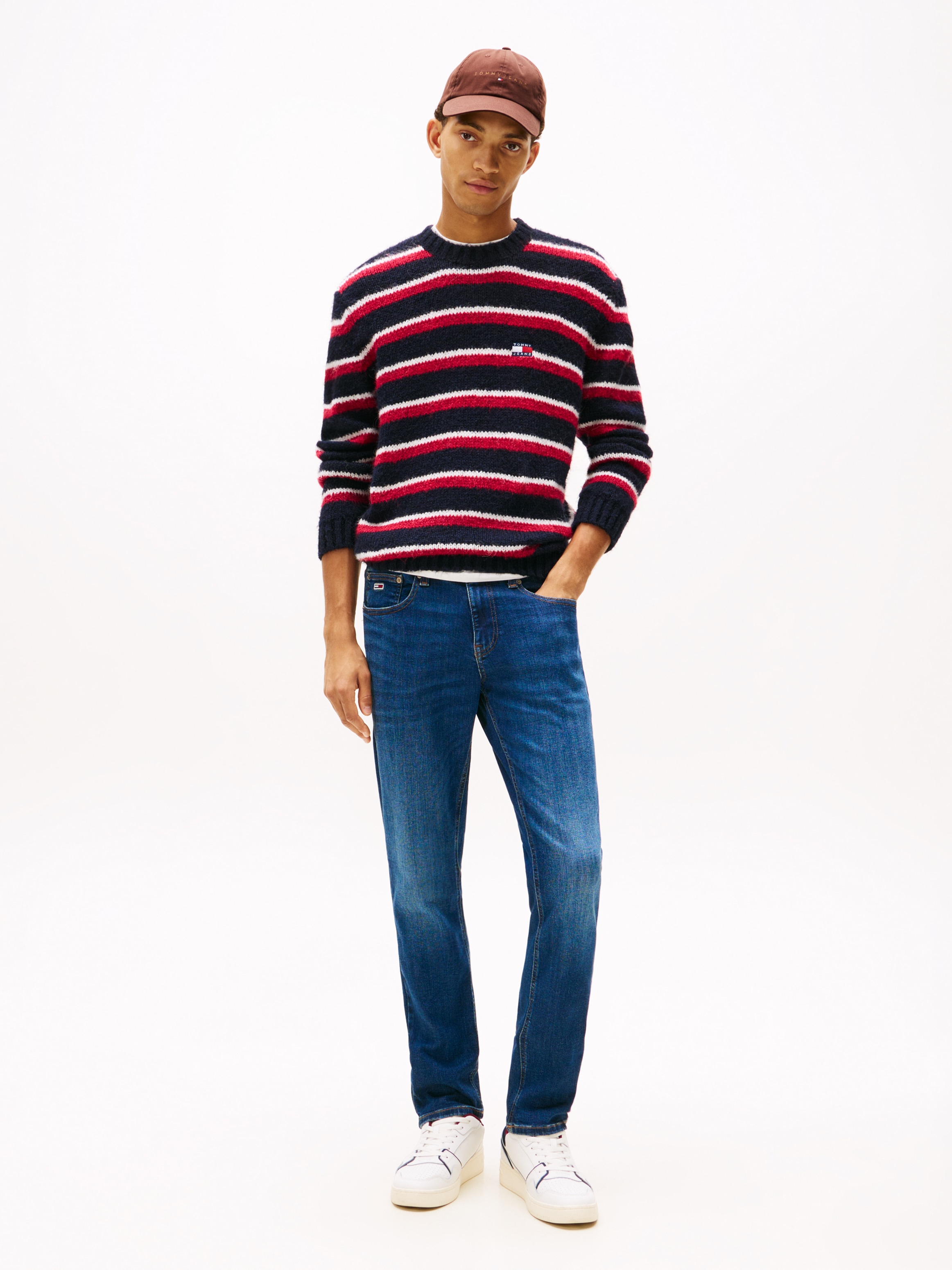 Tommy Jeans Jeans slim »Scanton Slim« Slim‑Fit‑Jeans mit mittlerer Leibhöhe, 5‑Pocket‑Design