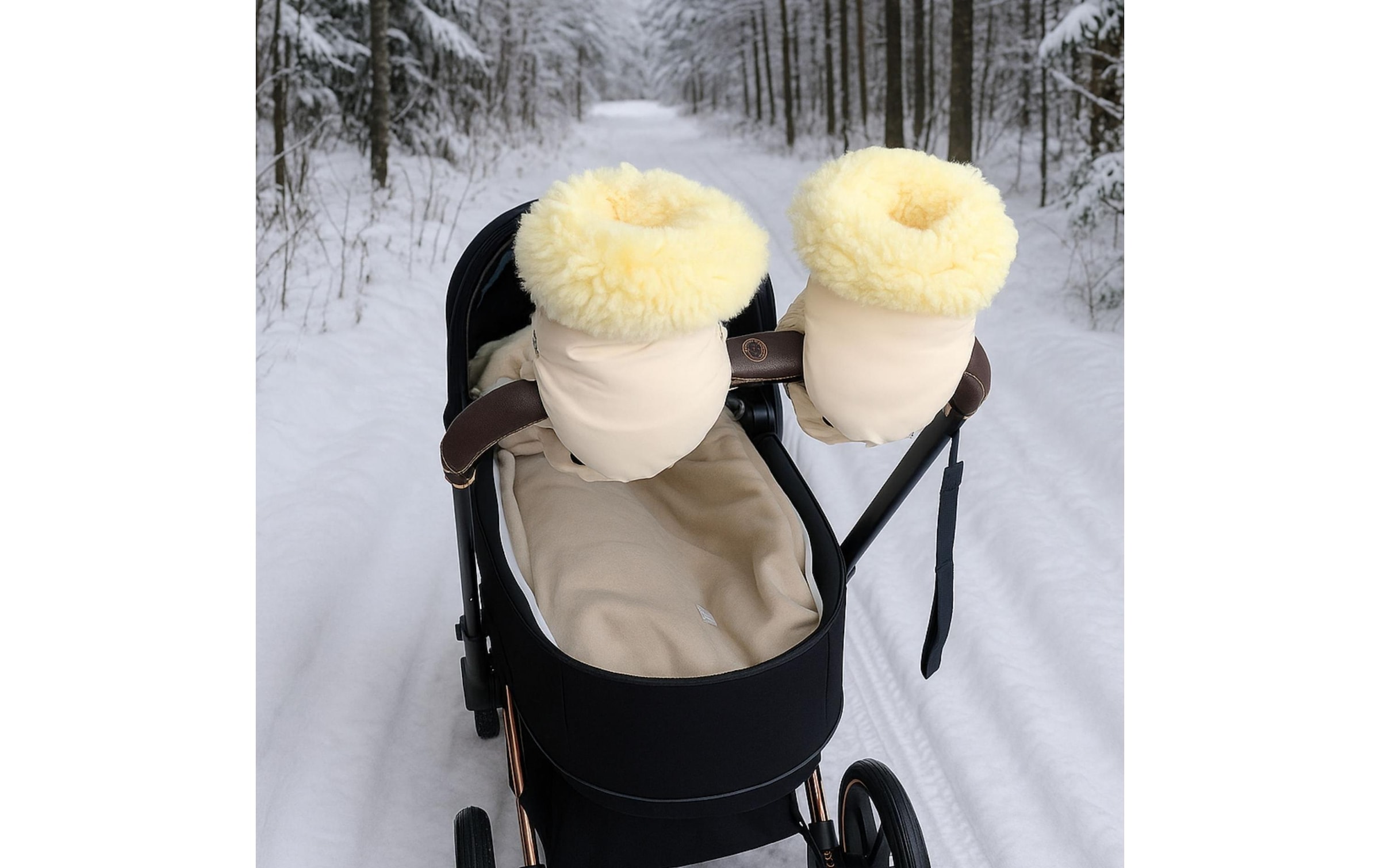 Kaiser Kinderwagen-Handwärmer »Reflect Kiwa« Lammfell-Kinderwagenhandschuh