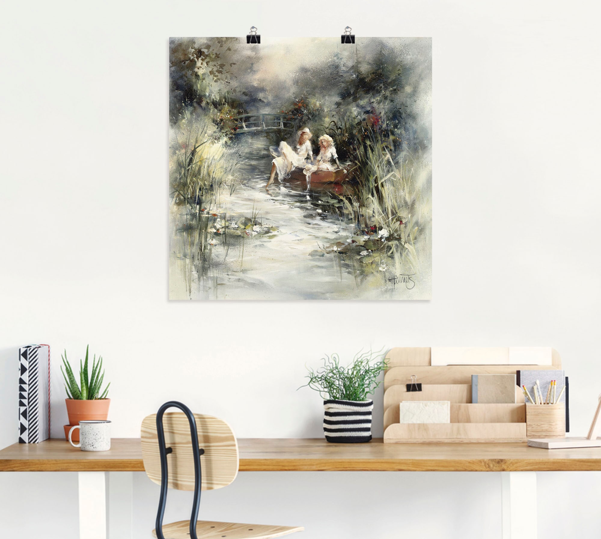 Artland Wandbild »Frühlingsschein« Frau 1 Stk. tlg. als Leinwandbild, Poster in verschied. Grössen