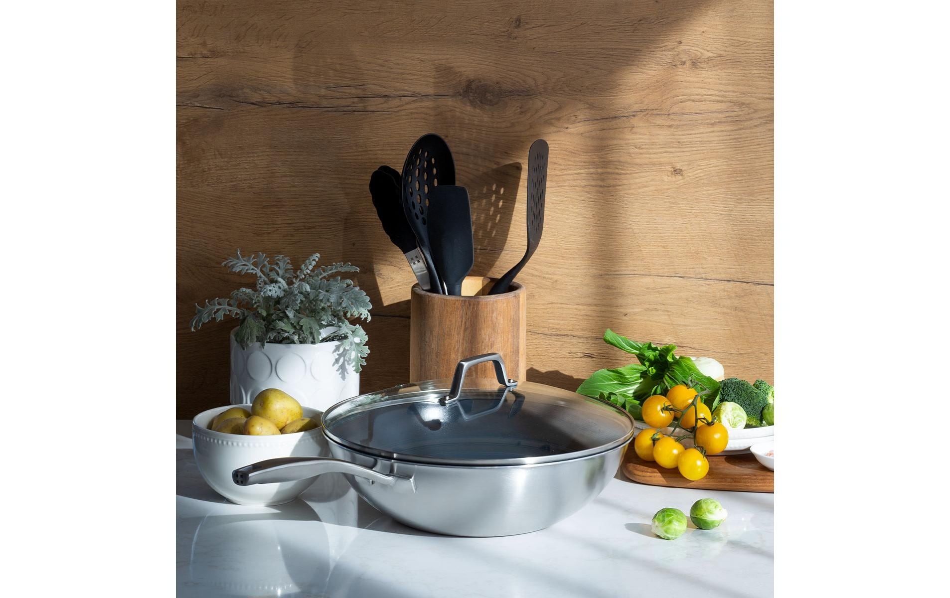   Wok »Lunasol Sirius Terra Multi-Layer Ø 30 cm, H: 8,5 cm« Aluminium