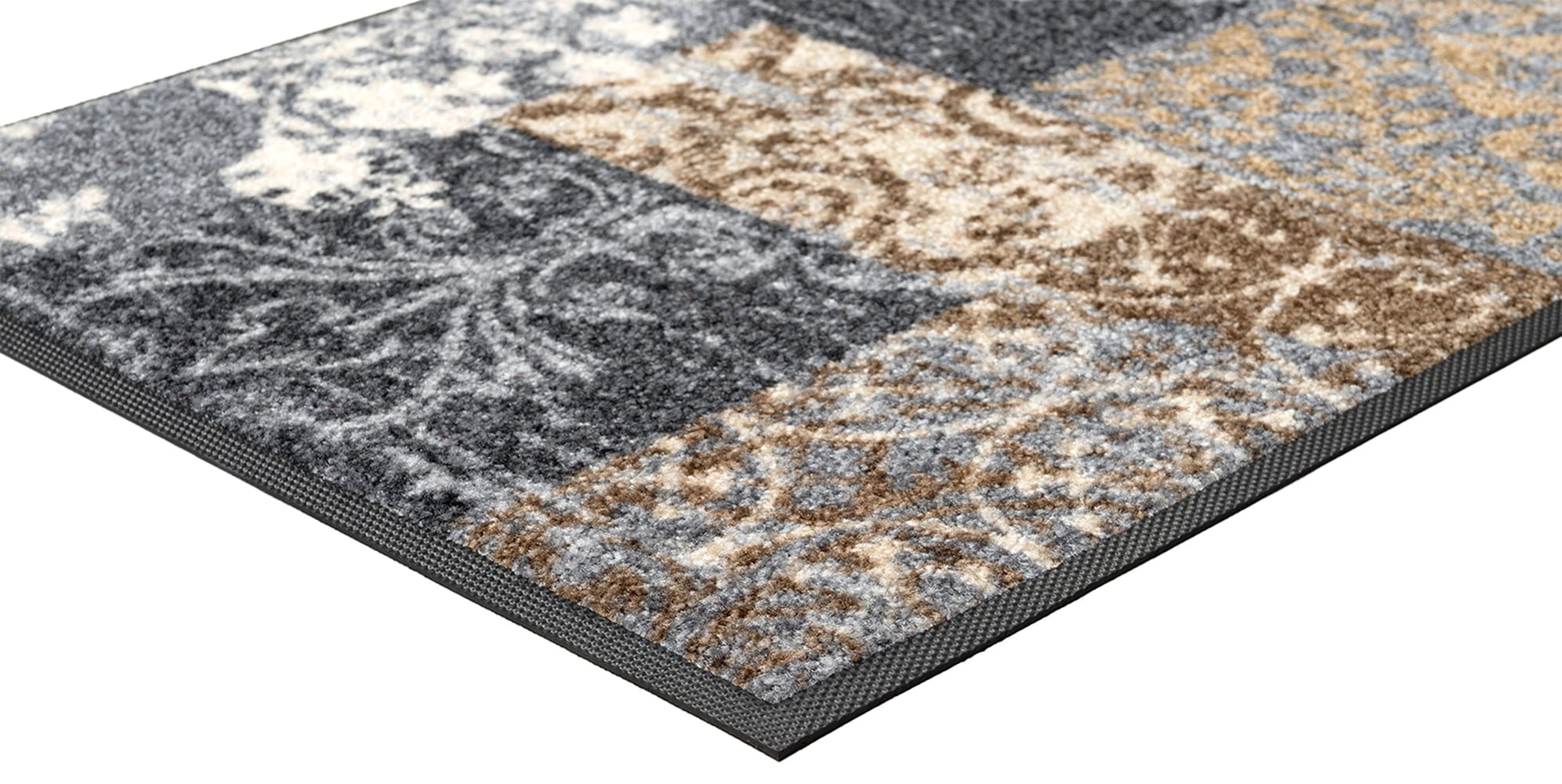 wash+dry by Kleen-Tex Chemin de table »Armonia« Rectangulaire 7 mm Höhe Schmutzfangläufer, Patchwork Design, Ornamente, rutschhemmend