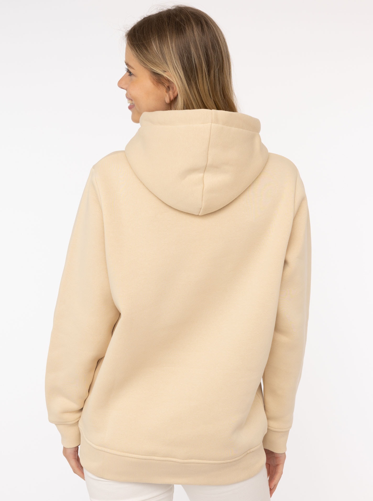 Zwillingsherz Sweatshirt , Kapuze, Langarm, Kordelzug, Stickerei vorn, modisch
