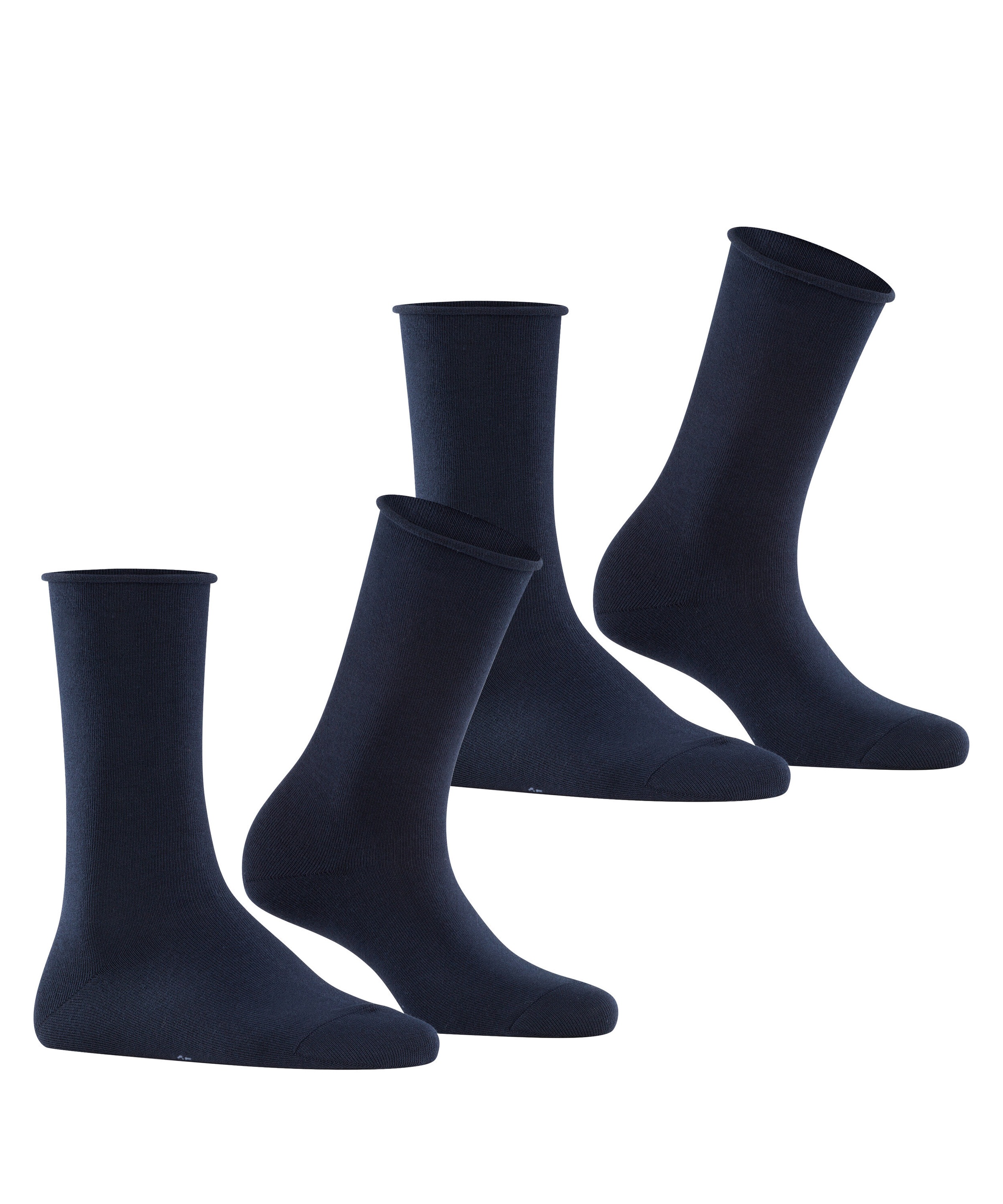 Esprit Chaussettes »Basic Pure« 2 paires, 2 Couple tlg. sans bordure serrante, chaussette basique, chaussettes unies respirantes