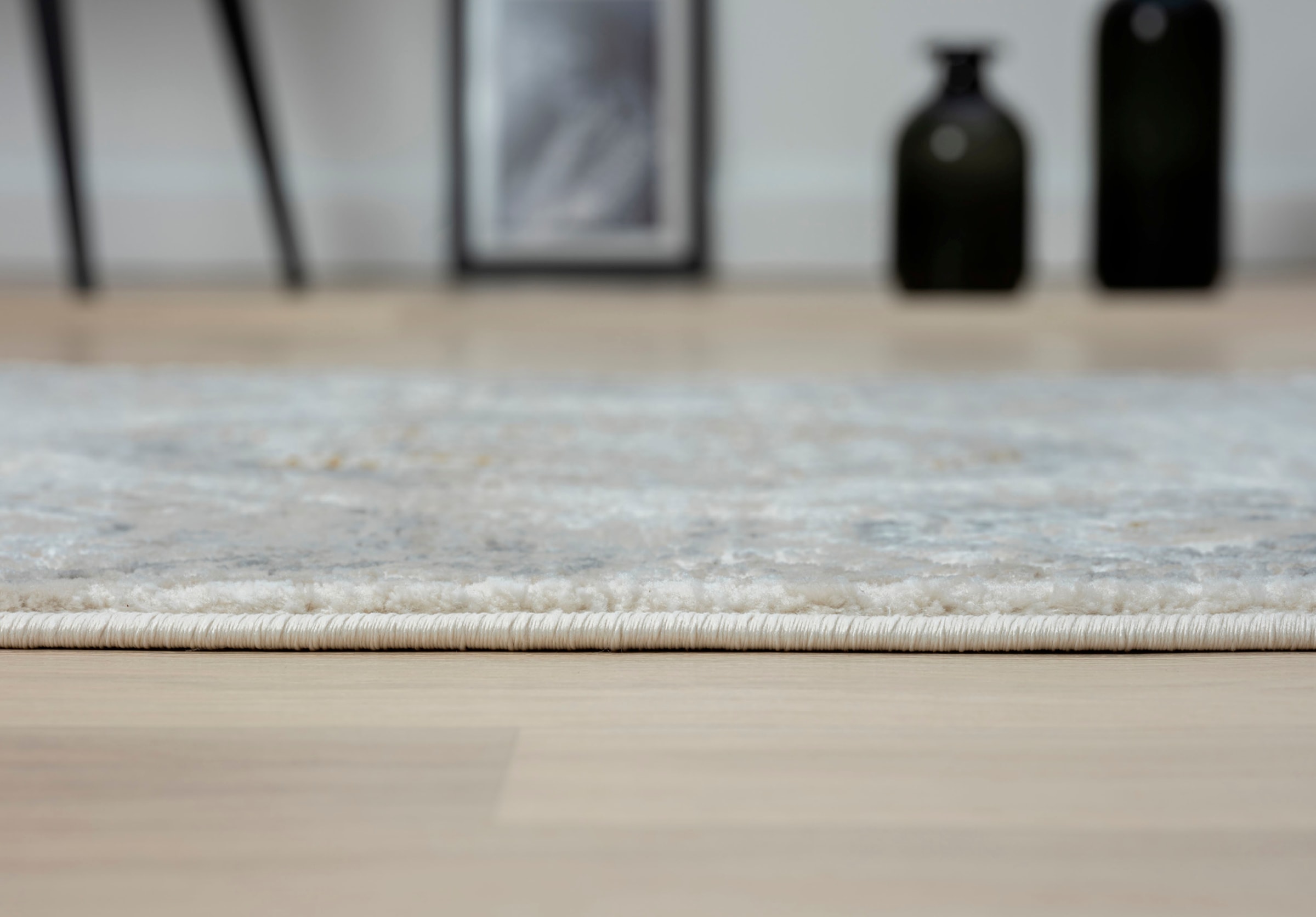 Myflair Möbel & Accessoires Teppich »My Kazak« rechteckig 10 mm Höhe Kurzflor, Retro-Style, besonders weich durch Microfaser, mit Fransen