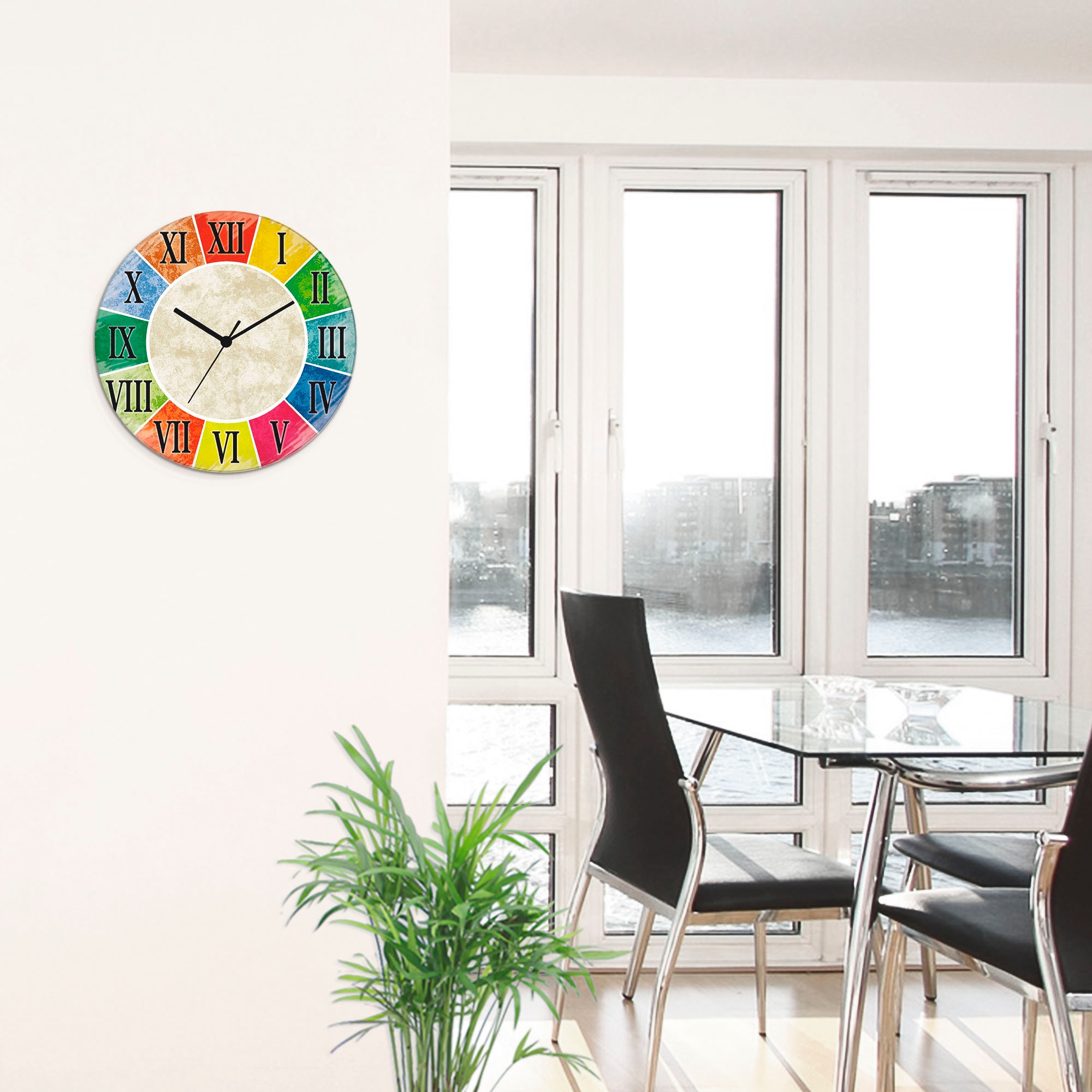 Artland Horloge murale »Römische Ziffern« wahlweise mit Quarz- oder Funkuhrwerk, lautlos ohne Tickgeräusche