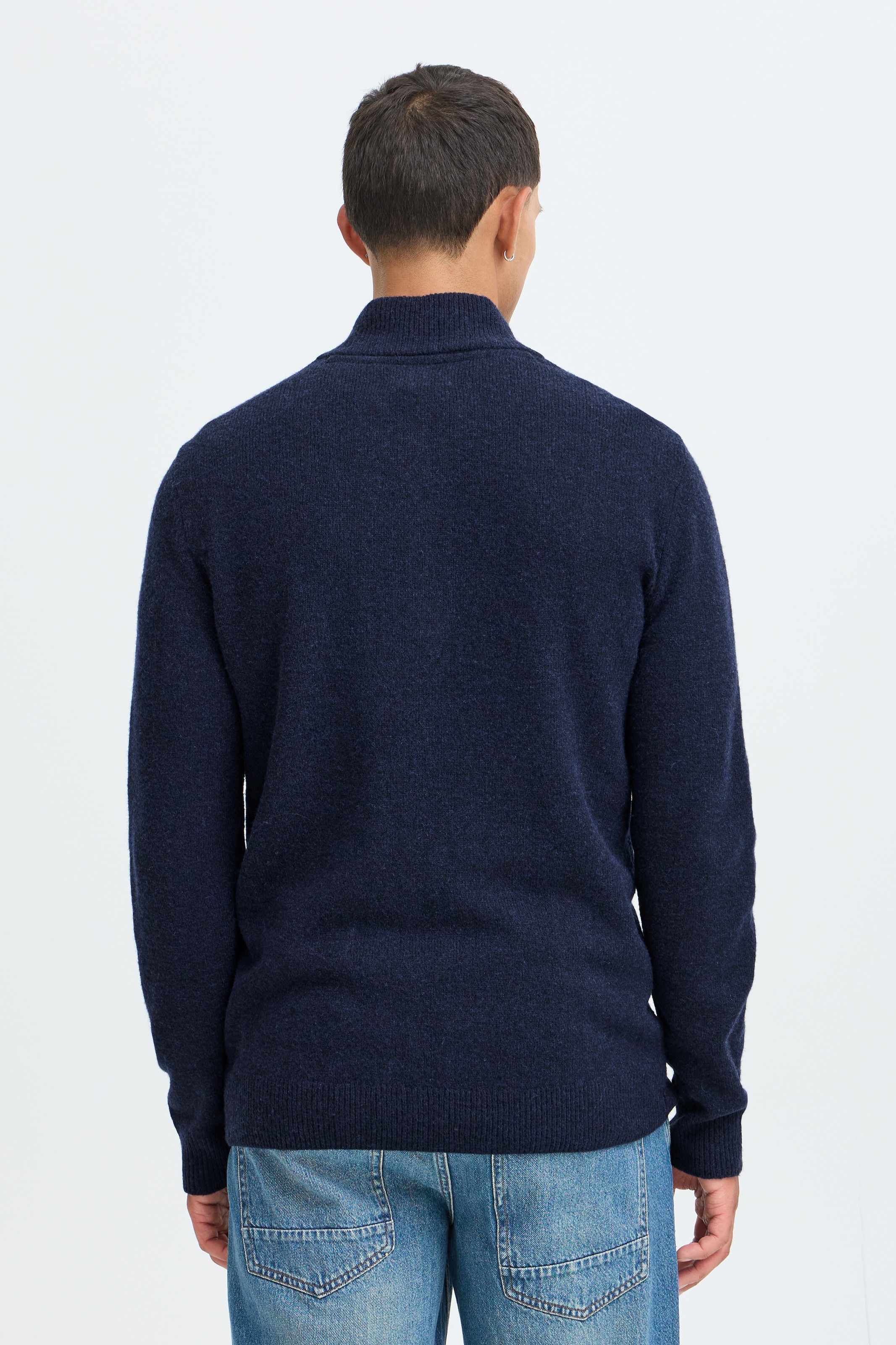 Blend Troyer »BHBRANKO HALFZIPP KNIT NOOS« Mélange de laine, coupe régulière
