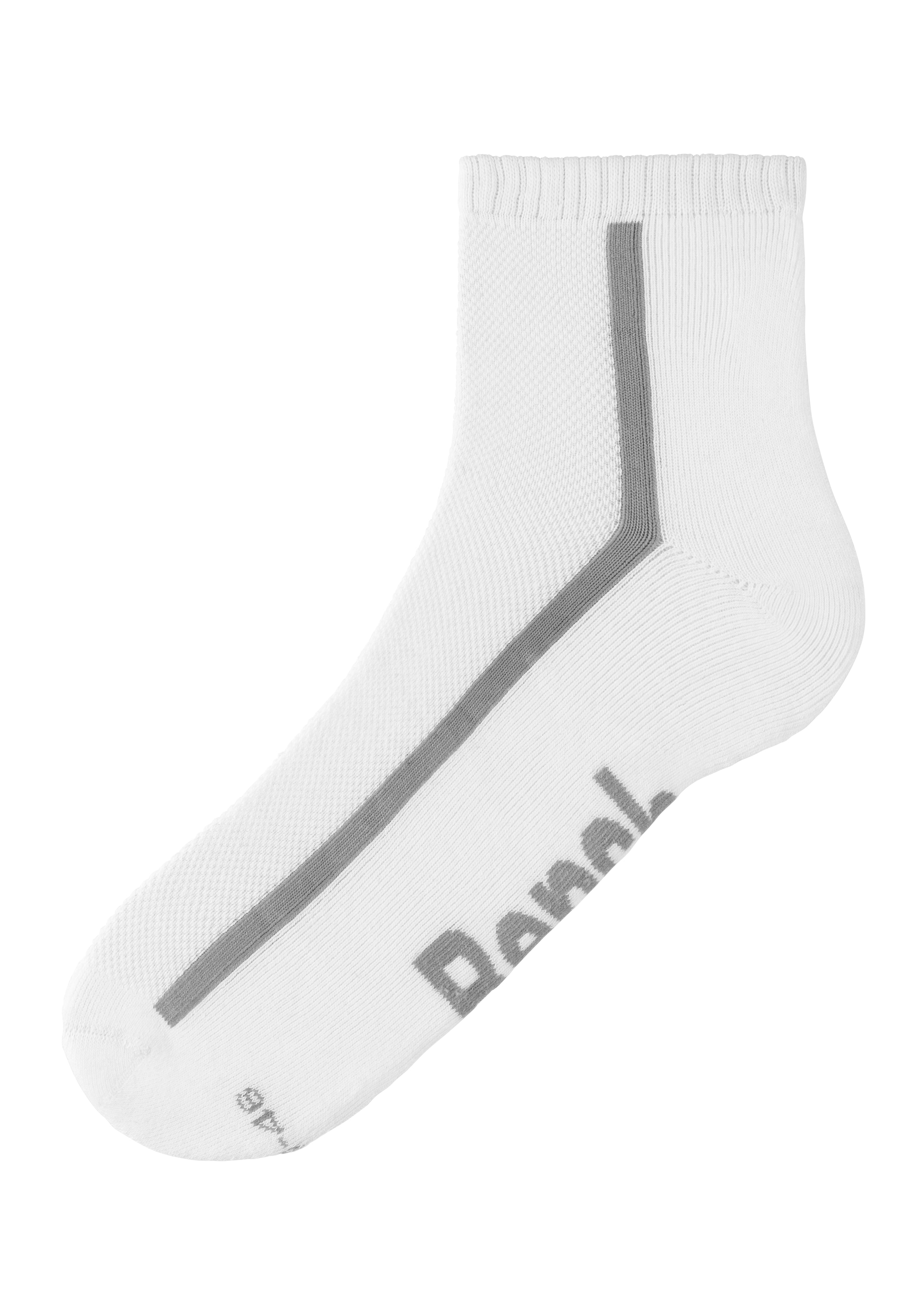 Bench. Chaussettes de tennis »Sportsocken Herren Quartersocks atmungsaktiv« Paquet, 6 Couple tlg. dämpfend durch Hochfersen- Frottee