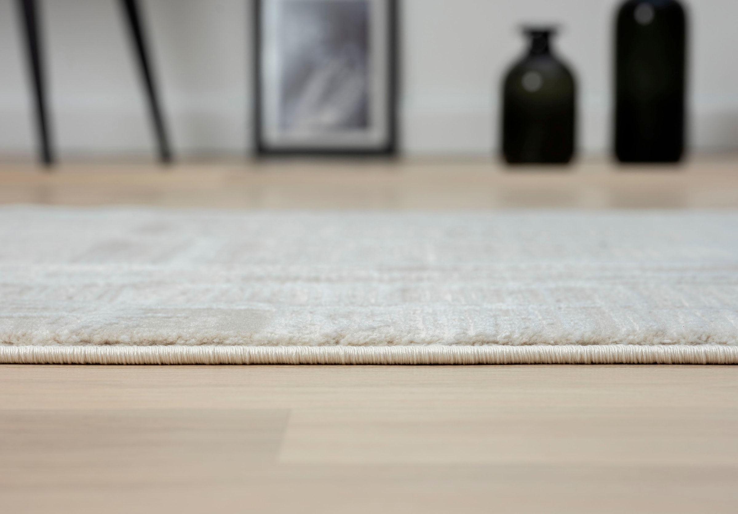 Myflair Möbel & Accessoires Teppich »My Favorite« rechteckig 10 mm Höhe Kurzflor, Retro-Style, mit Fransen, besonders weich