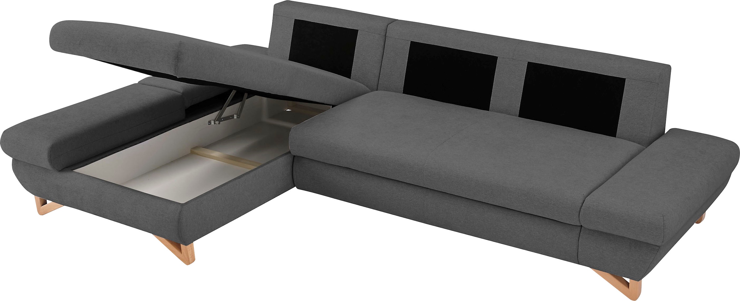 Home affaire Canapé-lit »City/Giron« komfortable Bettfunktion (Liegefläche 245 x 138 cm), sowie Bettkasten