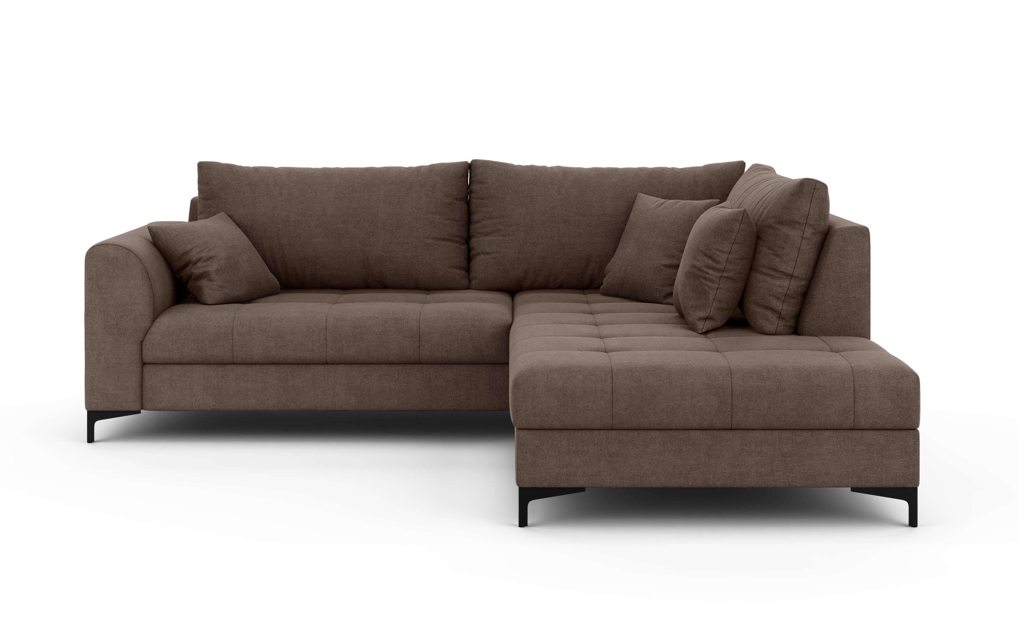 GOODproduct Canapé d'angle »LEEVKE Design-Sofa mit Ottomane rechts/links bestellbar, Breite 232 cm« in vielen modernen Farben erhältlich, belastbar bis 480 kg