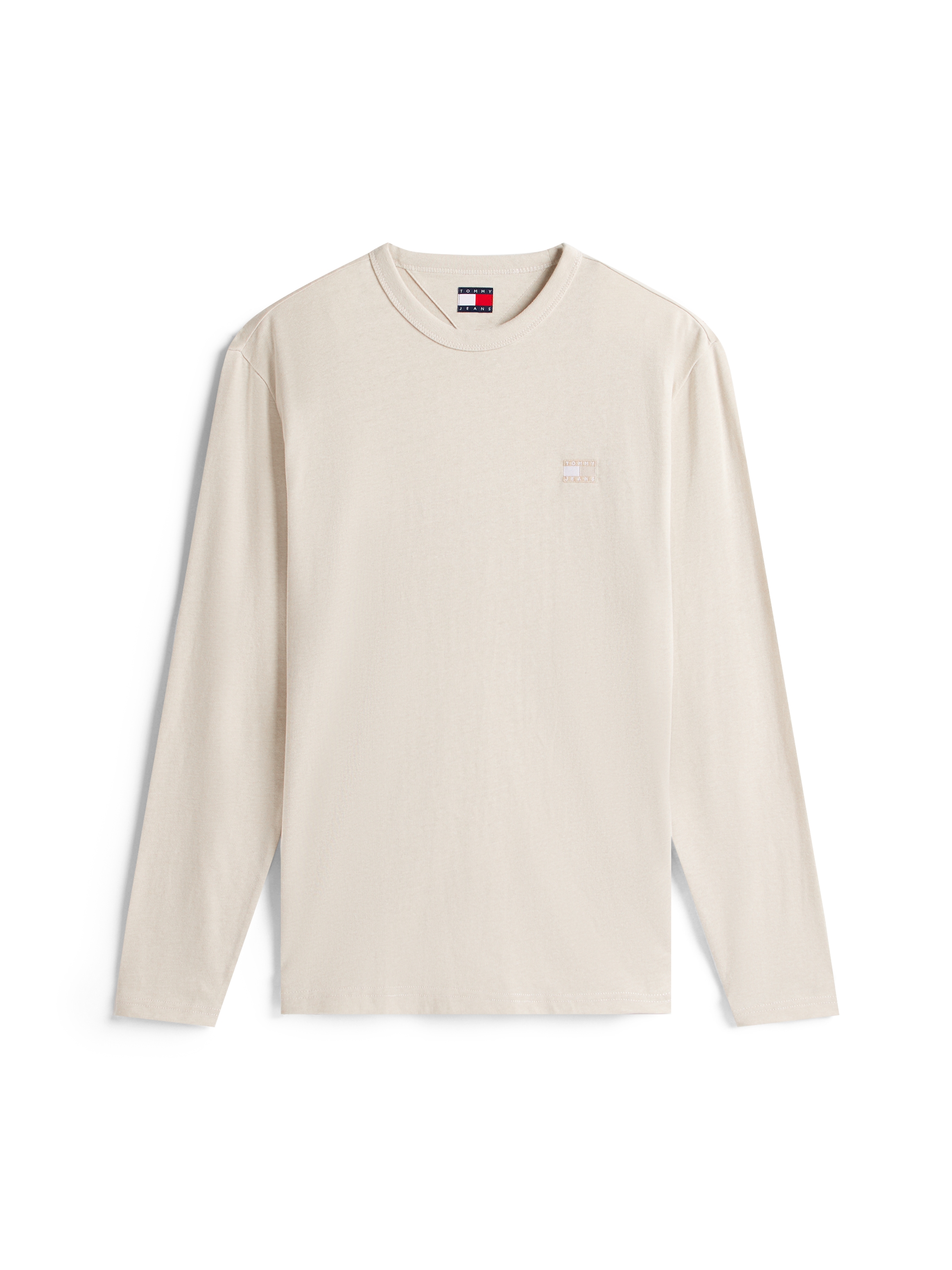 Tommy Jeans T-shirt à manches longues »TJM REG BADGE« jersey, col rond, chiné, coupe régulière