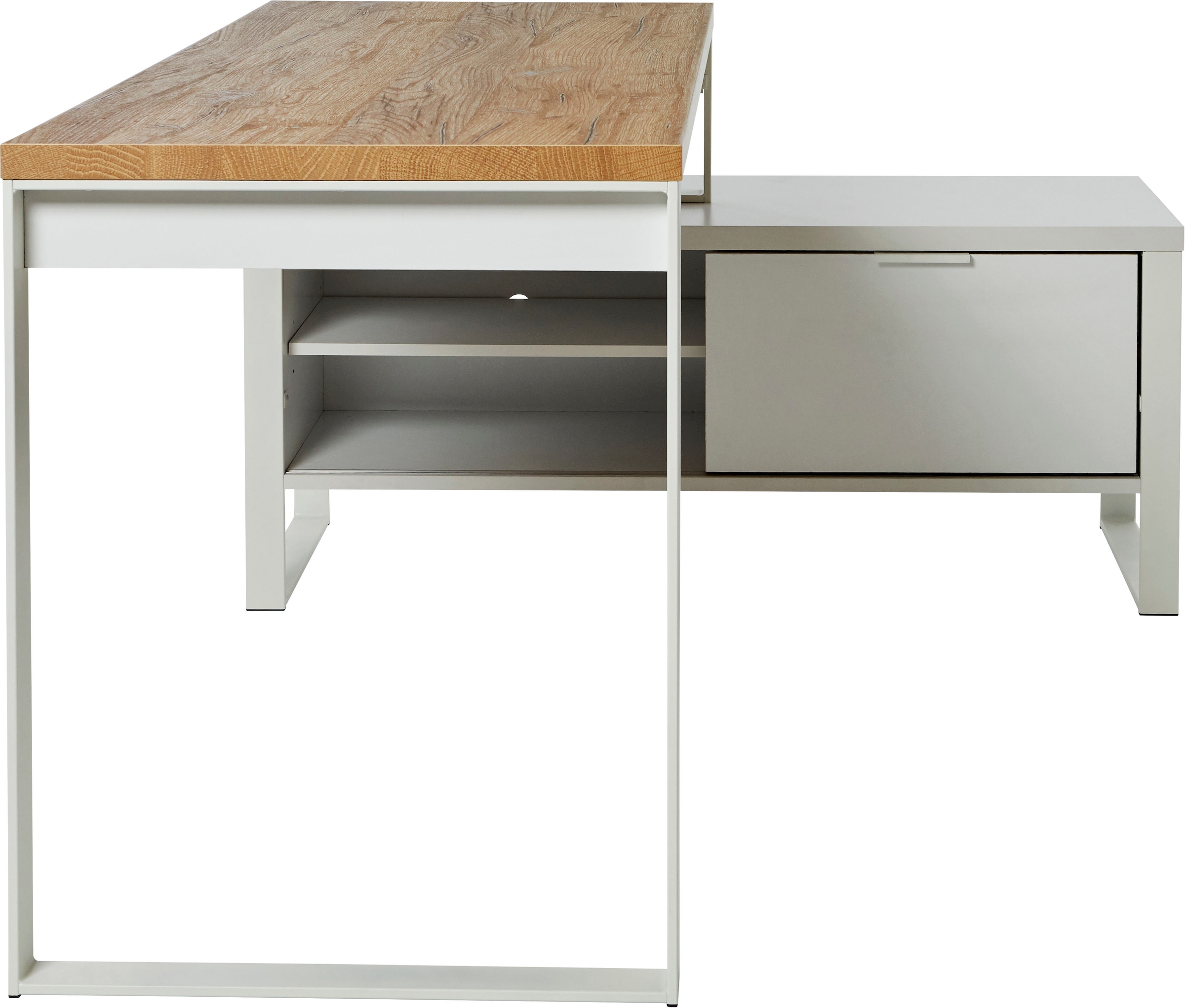 Jahnke Bureau d'angle »LOOP« montable dans les deux sens