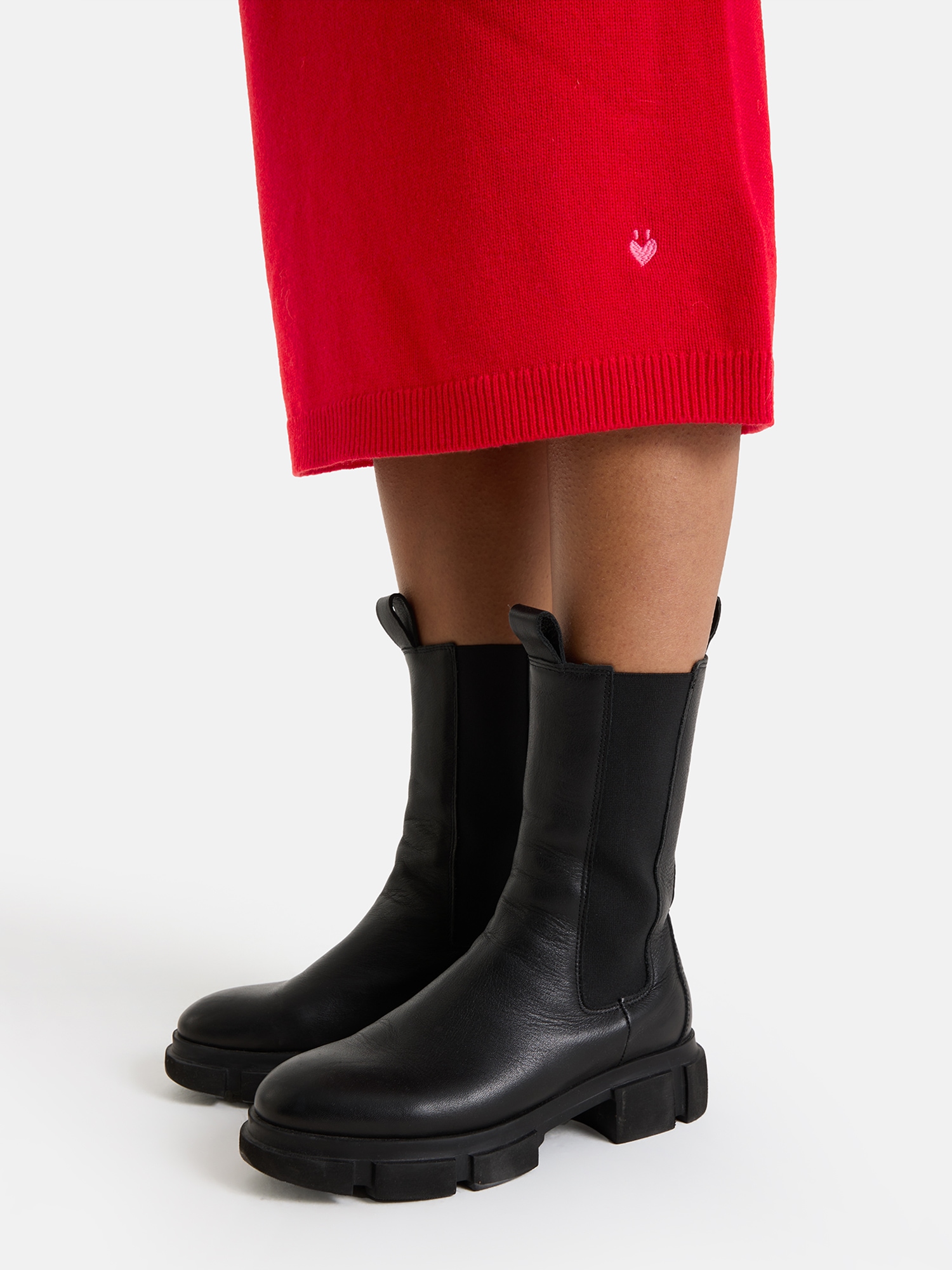 Lieblingsstück Robe en tricot »LillemorL« mit kurzem Stehkragen