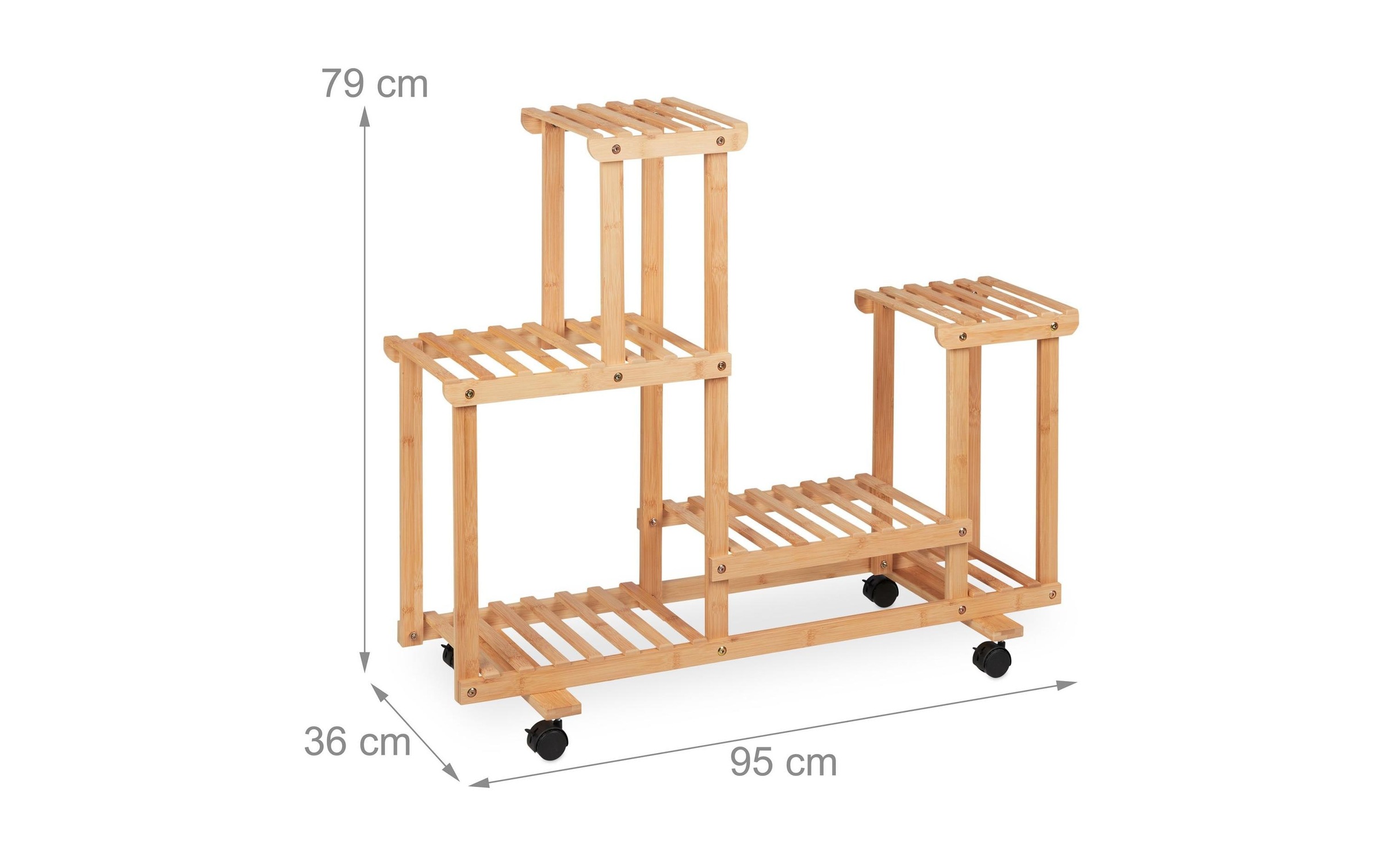 relaxdays Étagère multi-usages »Pflanzenständer mit 6 Ablagen«