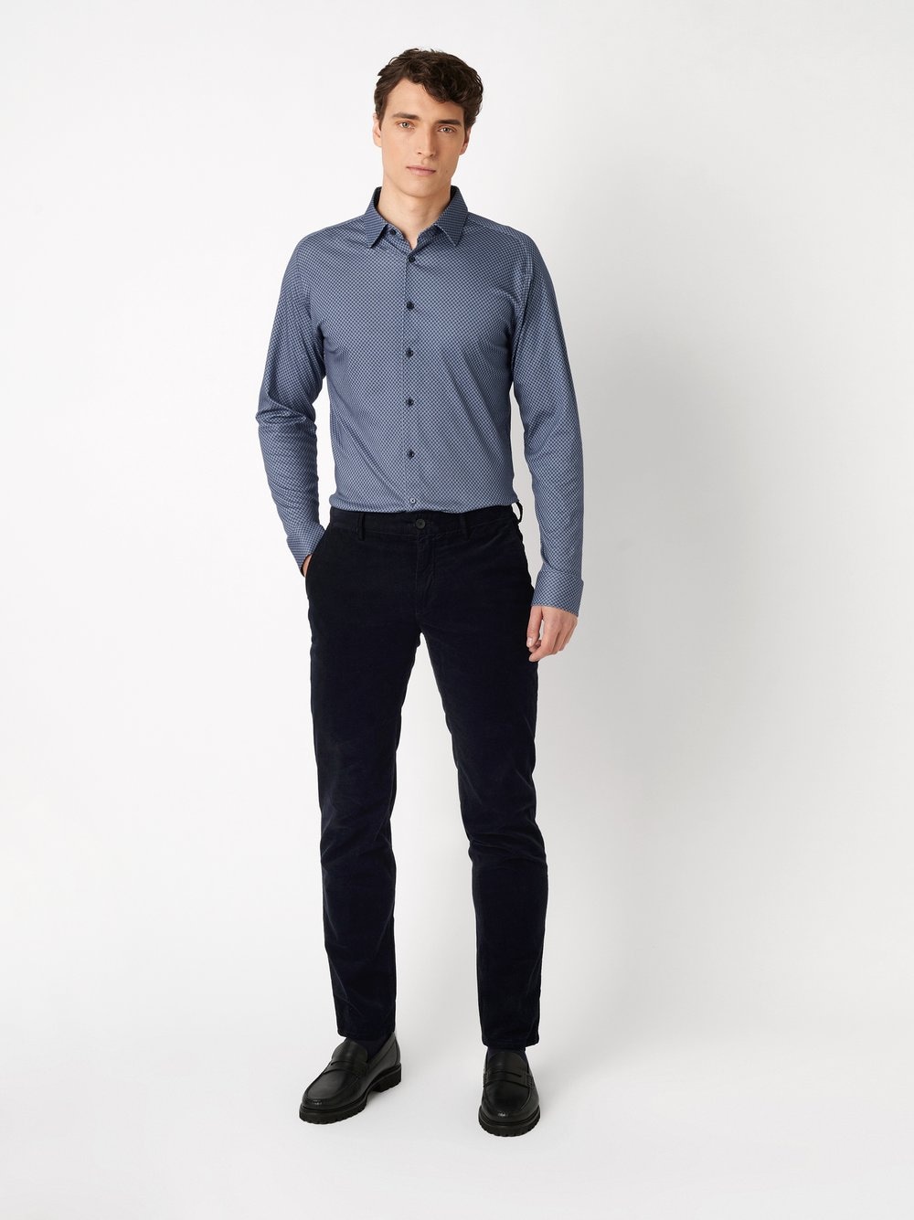 DESOTO Chemise à manches longues »Jersey Casual Kent« chemise d'affaires, col Kent