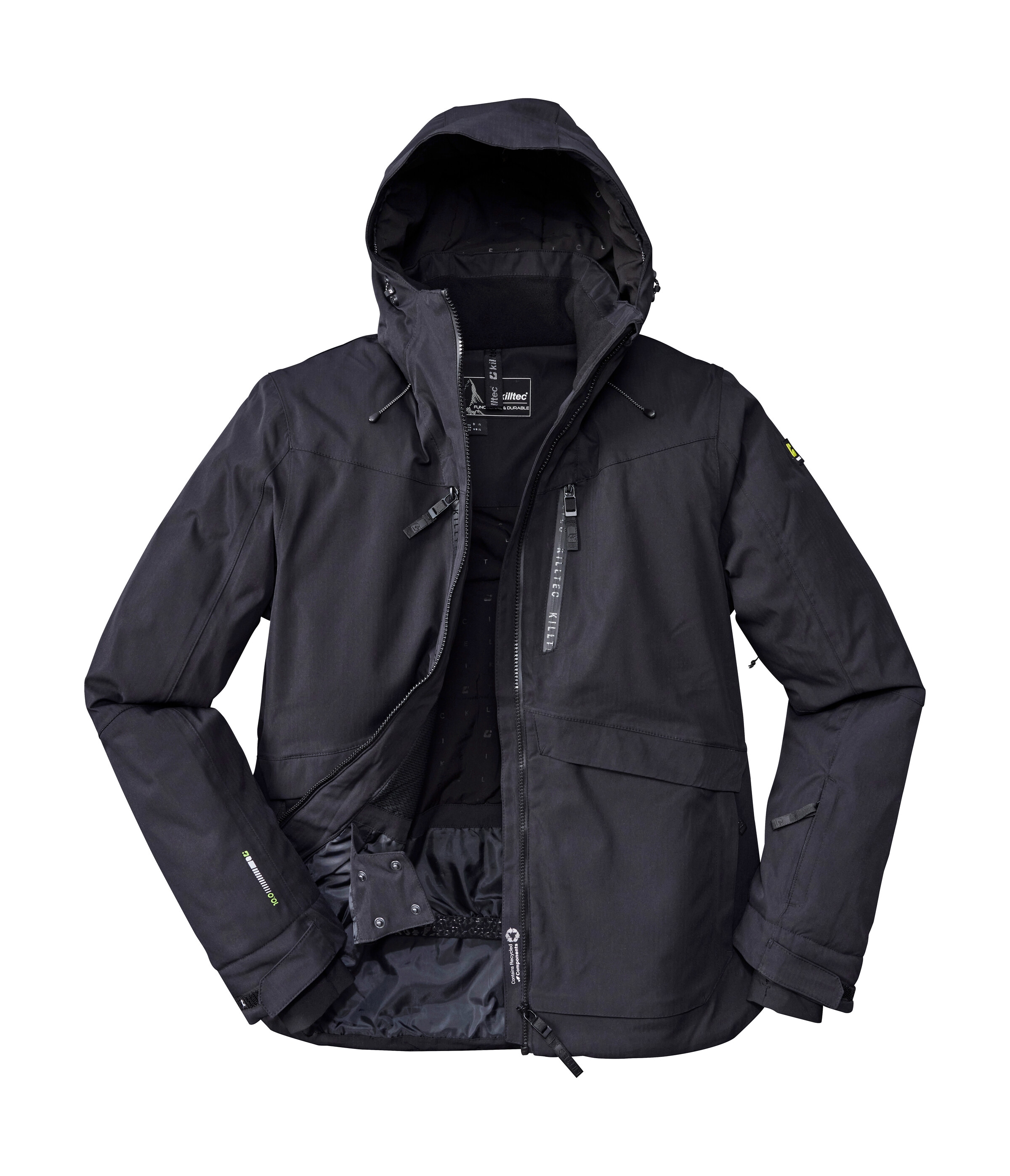 Killtec Skijacke »KSW 55 MN SKI JCKT« Wasserdichte, atmungsaktive Skijacke mit verschweissten Nähten