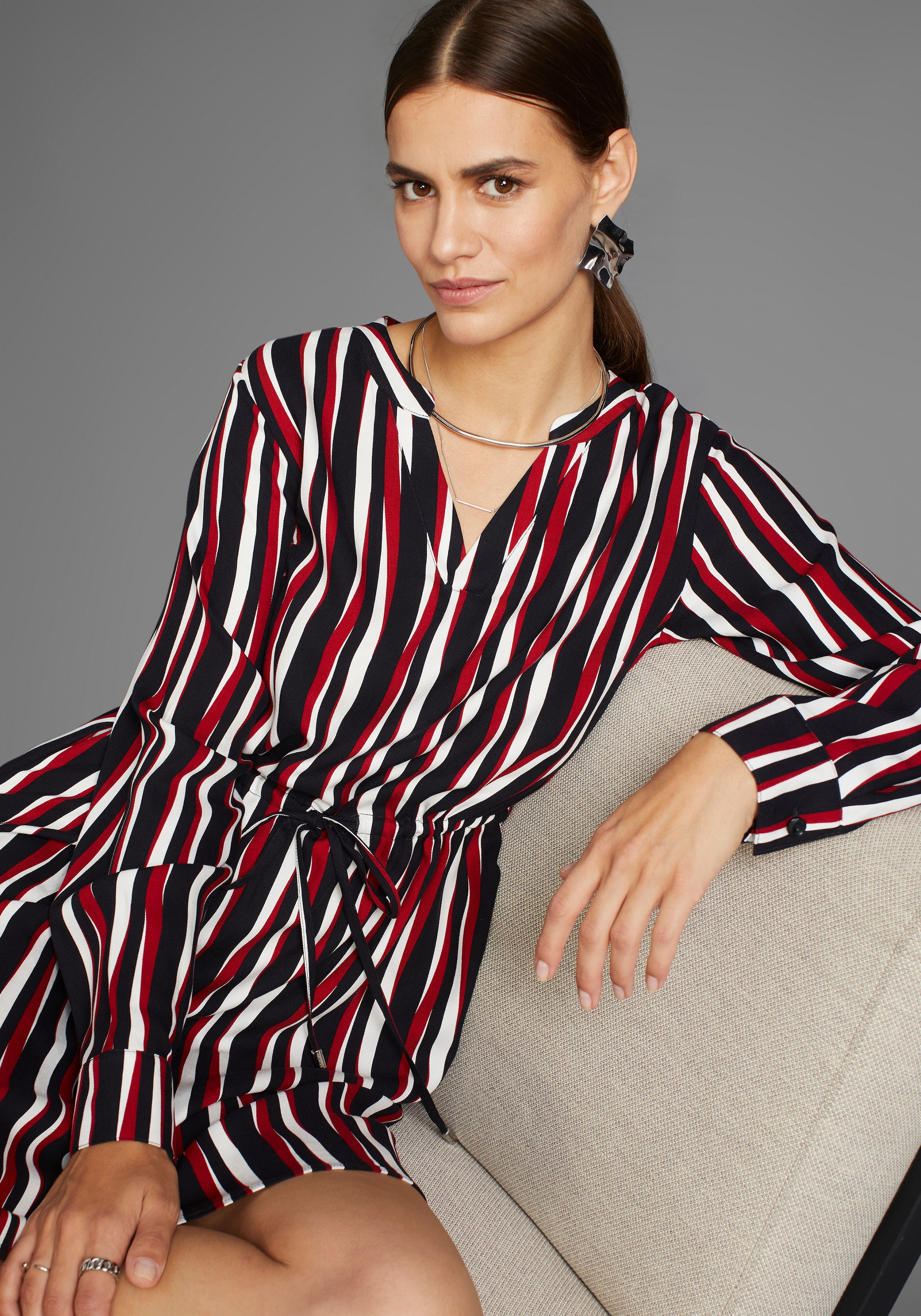 HECHTER PARIS Blusenkleid mit elegantem Print