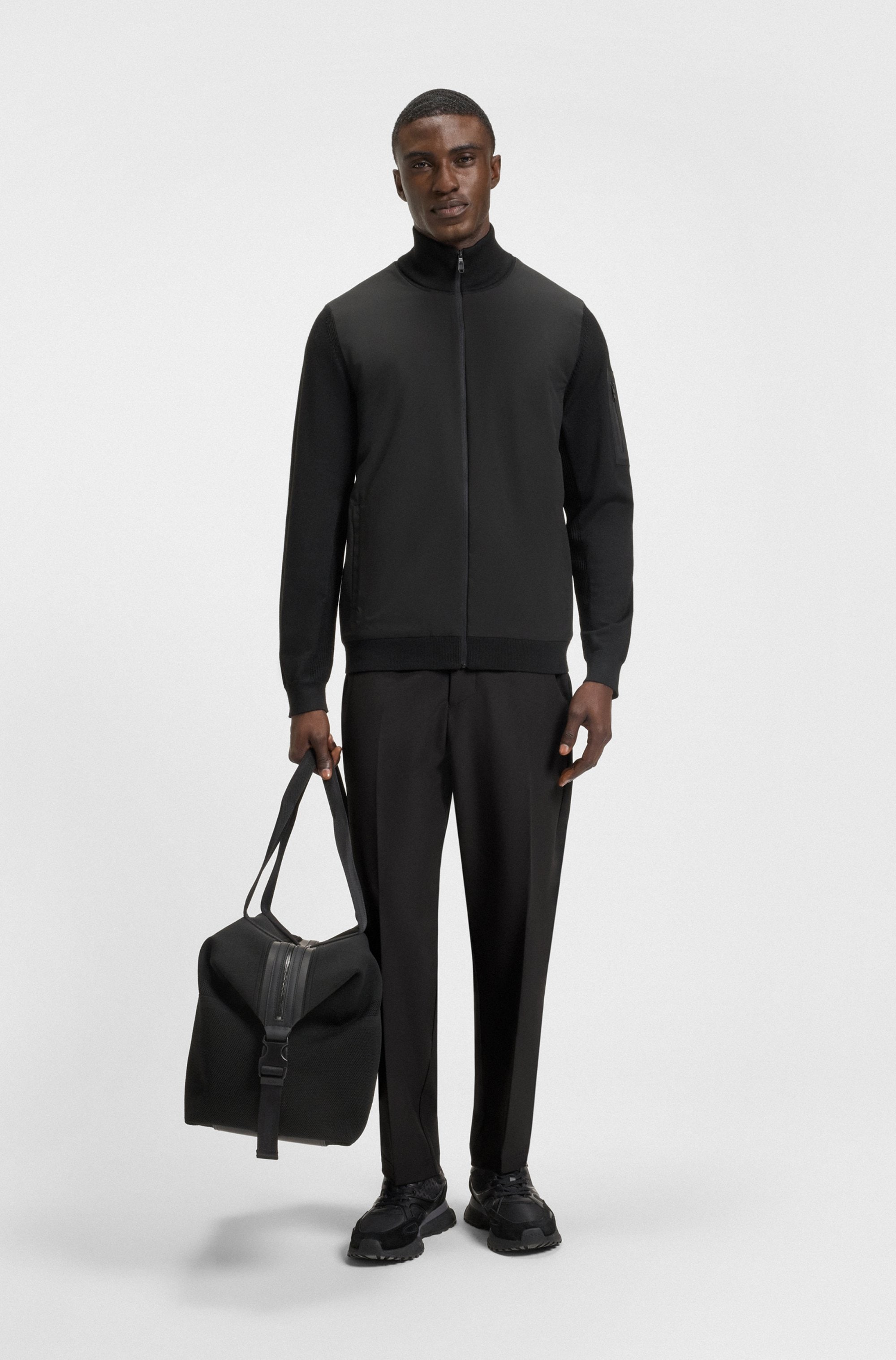 BOSS GREEN Pantalon tissé »T Convert«  Elastischer Taillenbund und Kordelzug, Gürtelschlaufen Anzughose