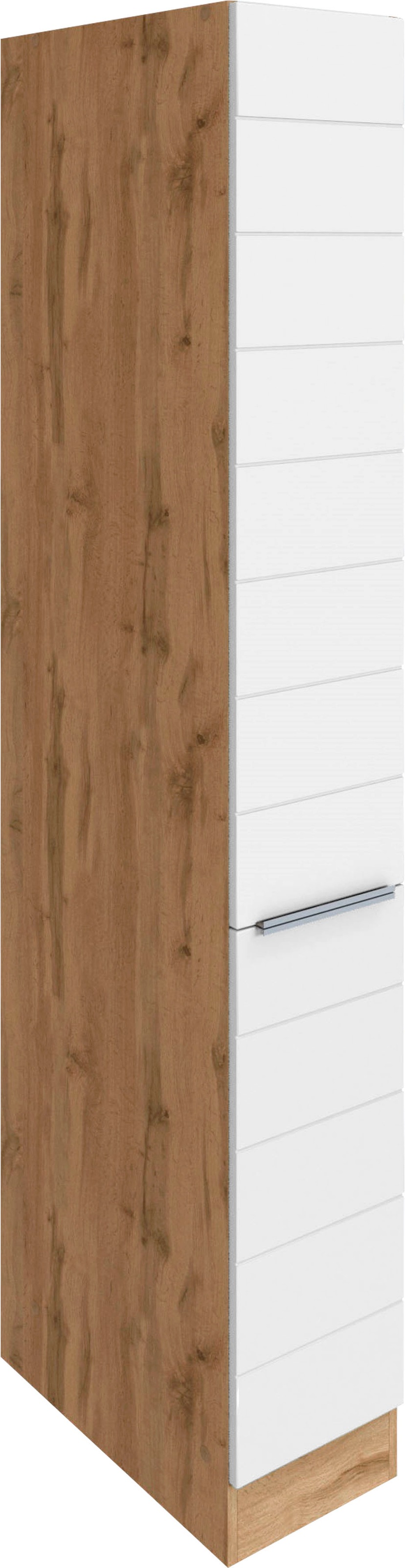 KOCHSTATION Armoire à pharmacie »KS-Luhe« 30 cm de large, façades MDF de qualité avec lisseau horizontal