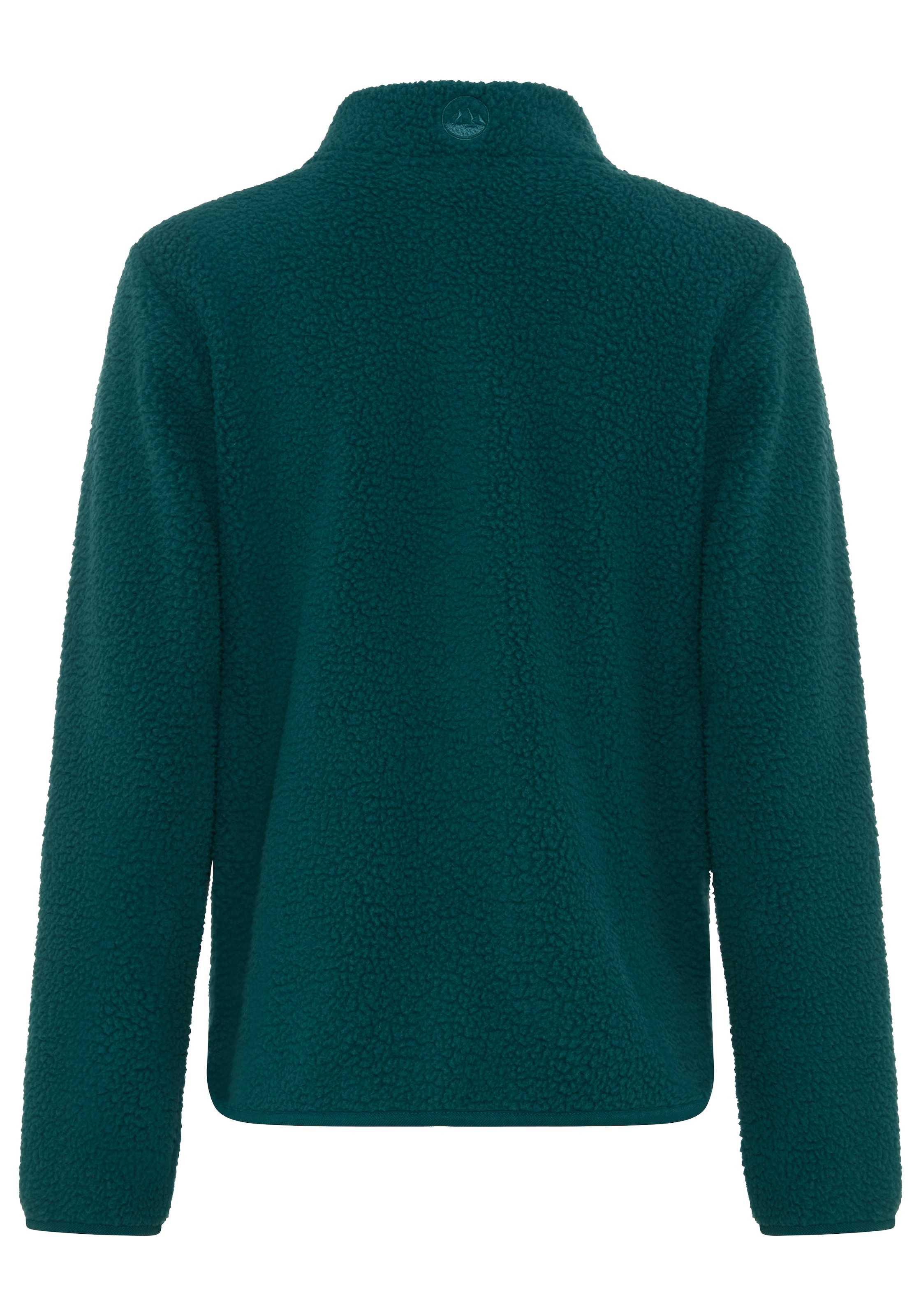 Polarino Veste polaire sans capuche en polaire Teddy, veste de transition avec col montant et boutons