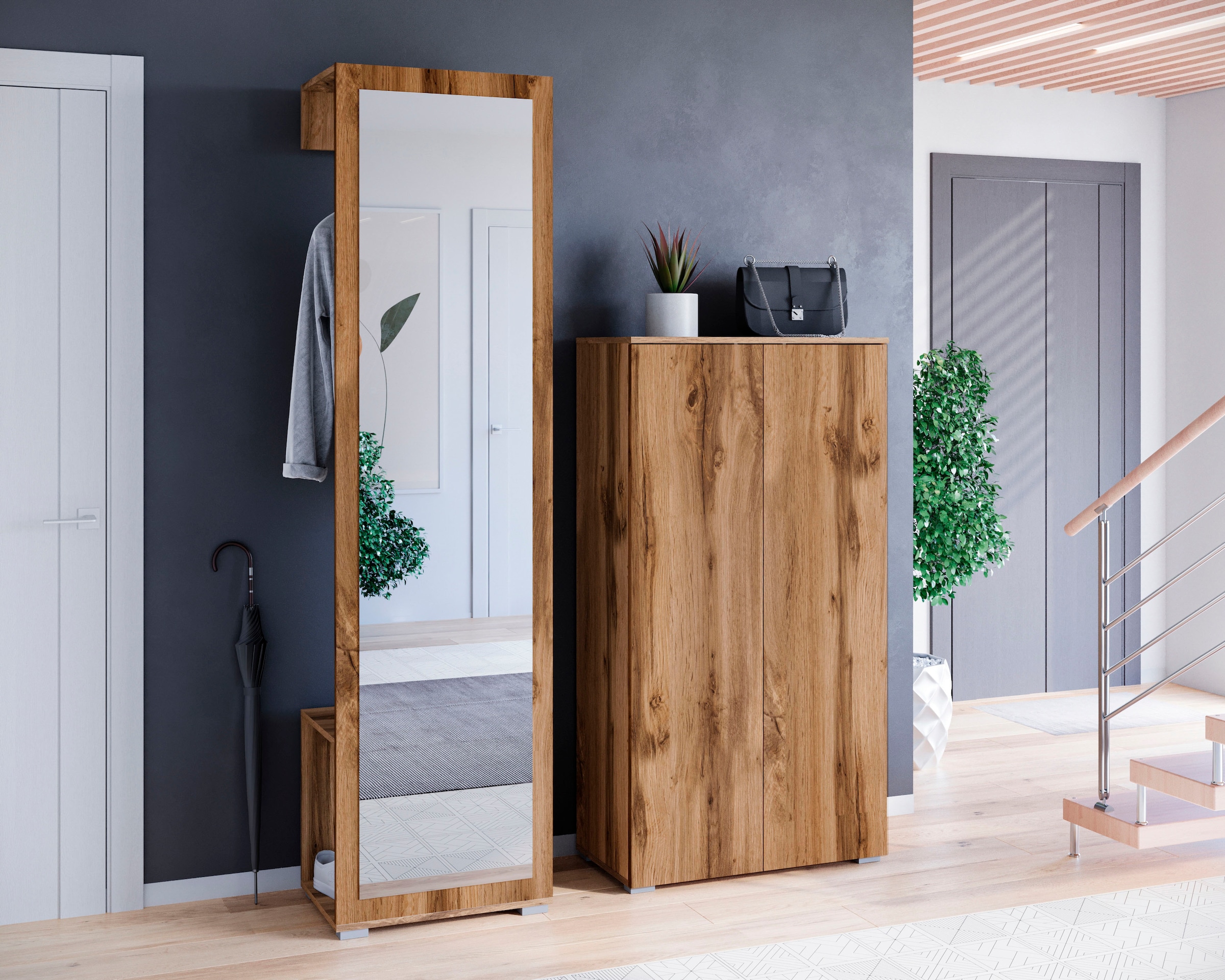 GOODproduct Garderoben-Set »PARIS/ TOKYO« Komplett-Set, 2 Stk. tlg.