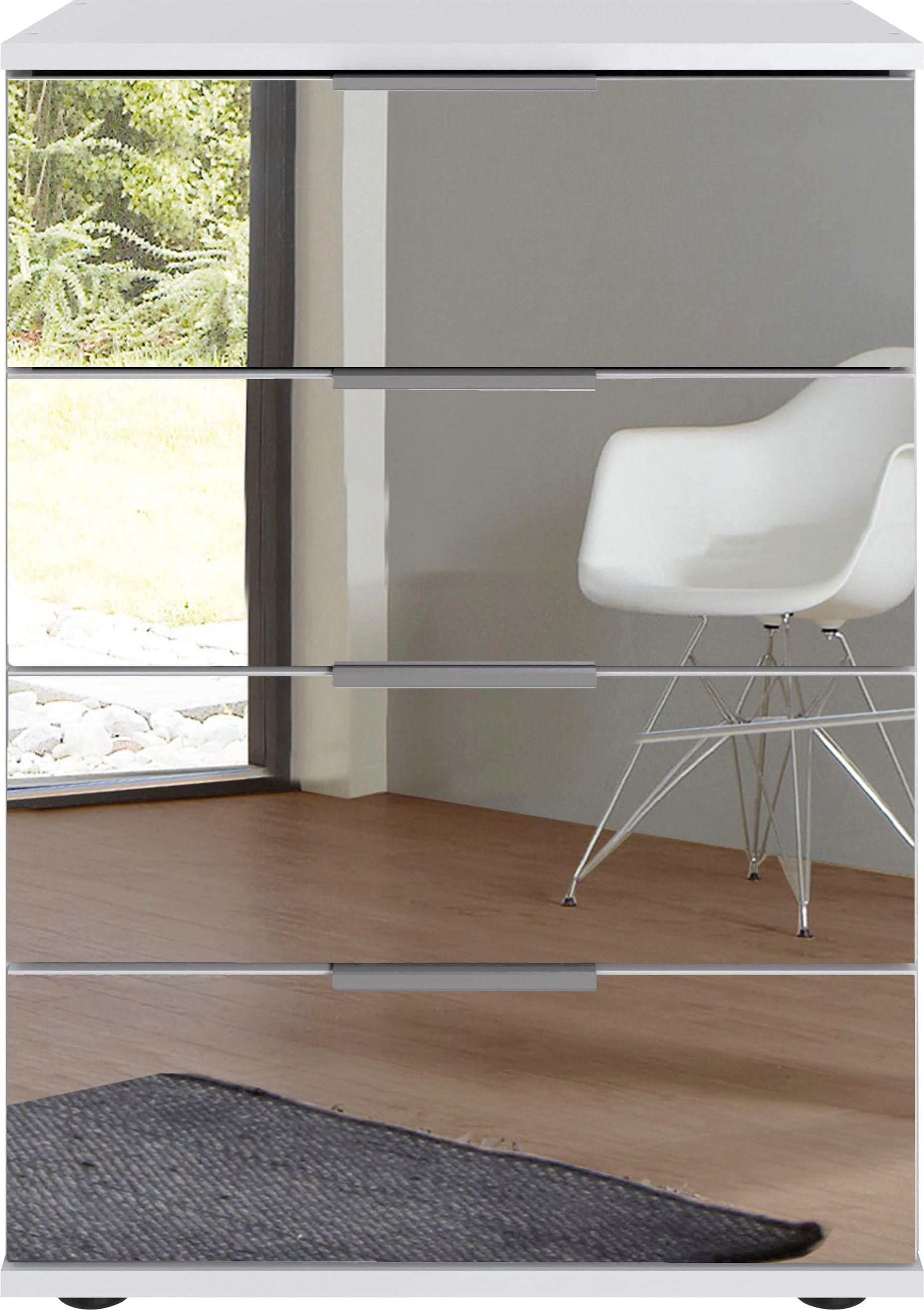 Wimex Table de nuit »Saigon« mit 4 Schubladen, wahlweise Glas-oder Spiegelfronten