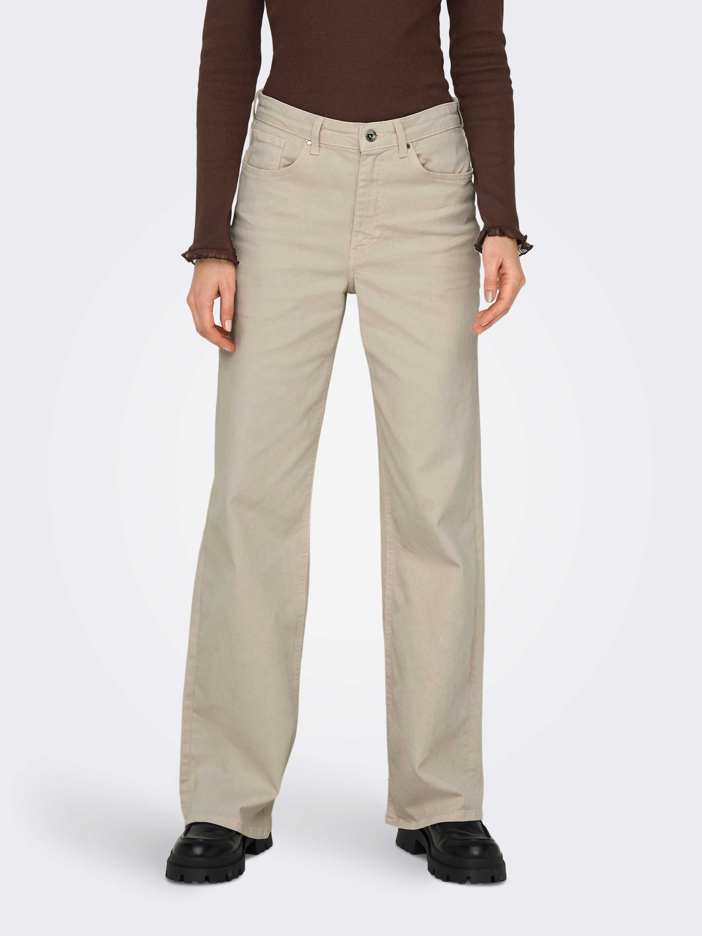 ONLY High-waist-Jeans »ONLJUICY HW WIDE LEG DNM REA NOOS«