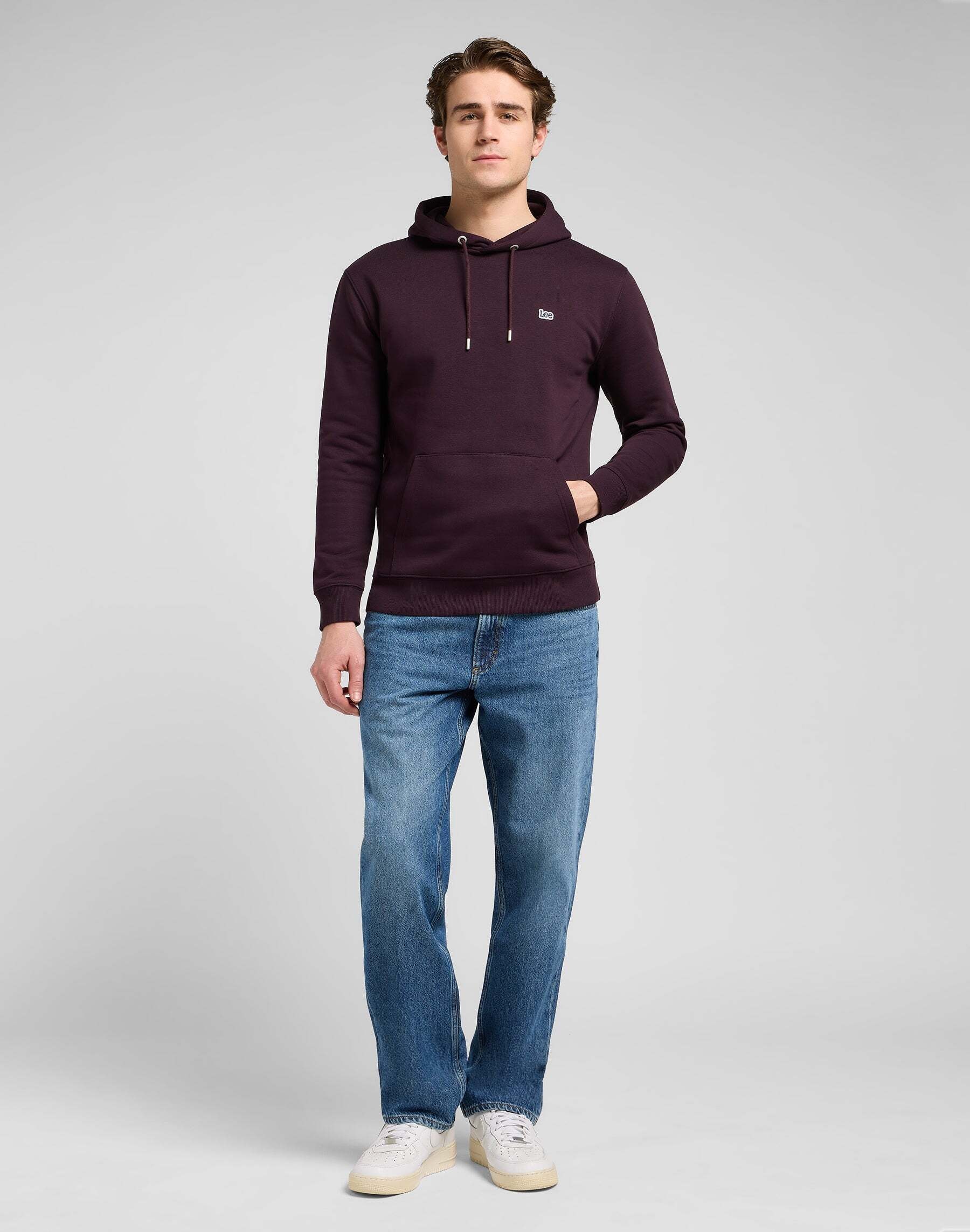 Lee® Pull à capuche »Lee Kapuzenpullover Plain Hoodie«
