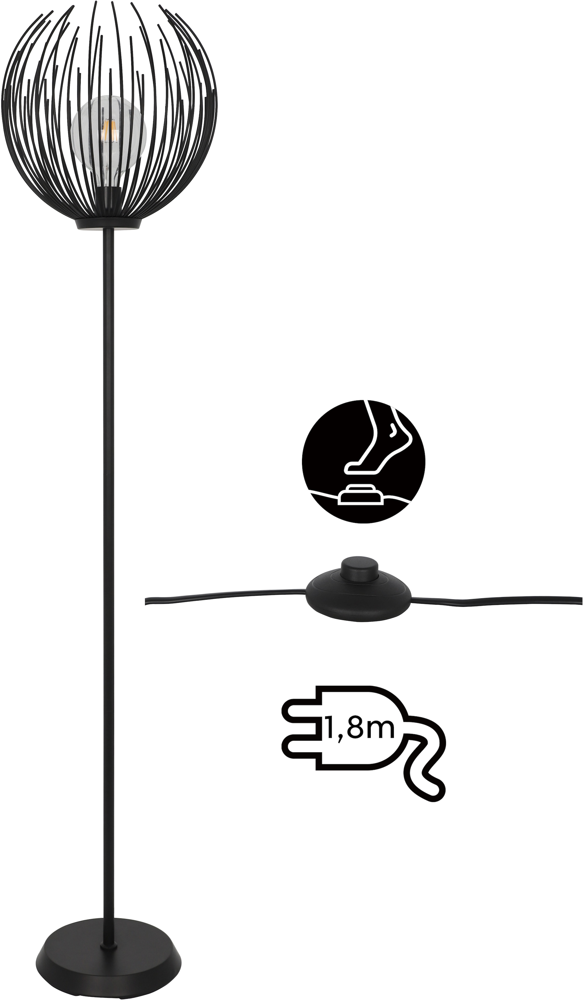 GOODproduct Lampadaire »Tonnia« 1 cuis