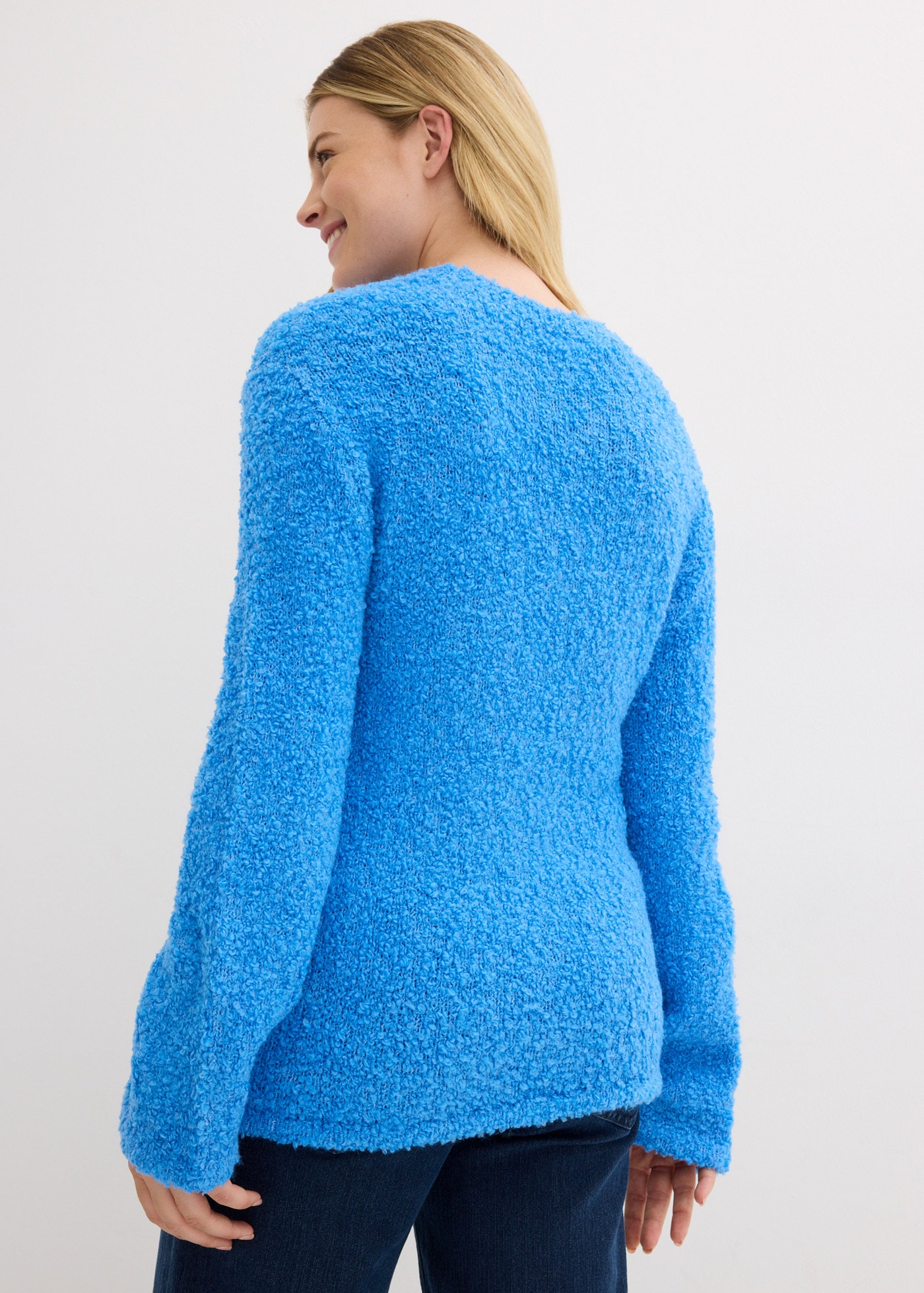 bonprix Pull en tricot aus Polyester, Polyacryl und Elasthan, Oversize Passform