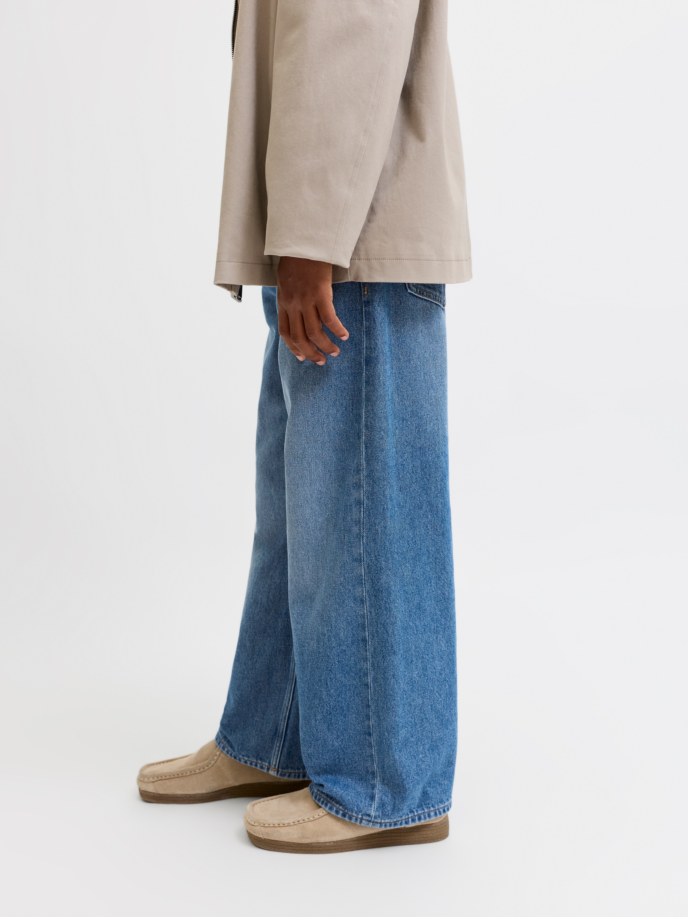 Jack & Jones Junior Weite Jeans »JJIDAVE JJORIGINAL AKM 200 SN JNR« Baumwolle, weit