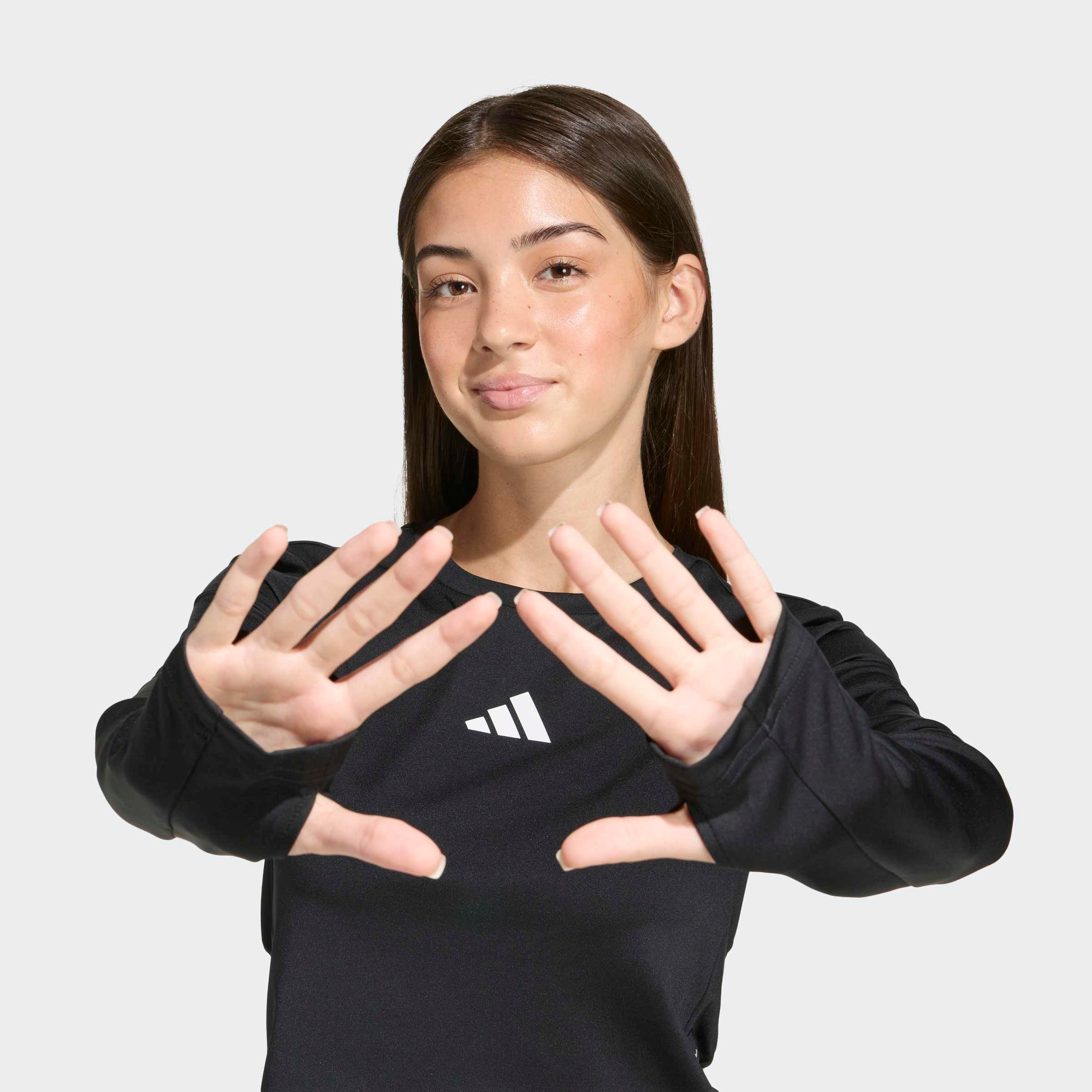 adidas Sportswear Funktionsshirt »JG TF CROP LS«