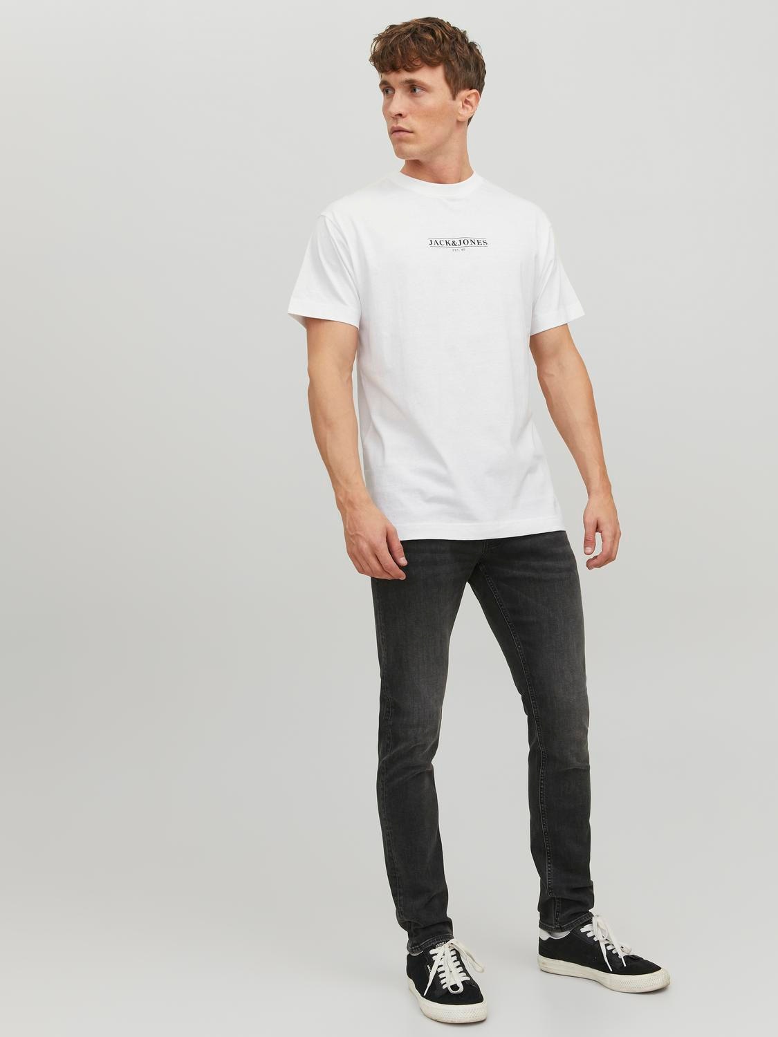 Jack & Jones Slim-fit-Jeans »JJIGLENN – Jeans mit Stretch und figurbetonter Silhouette« Used, modisch, slim fit, Denim/Jeans