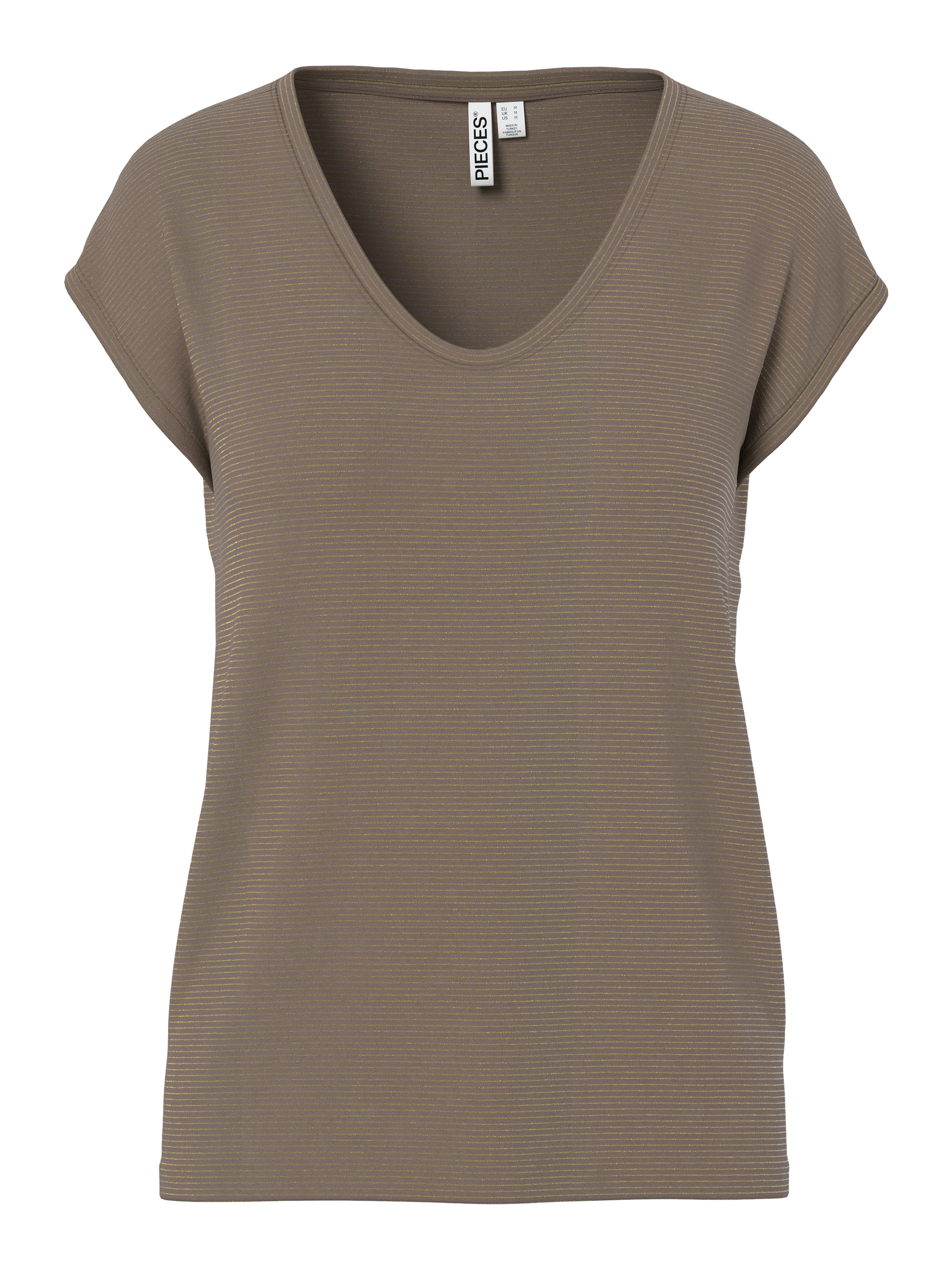 pieces Kurzarmshirt »PC BILLO« Viskosemischung, loose fit