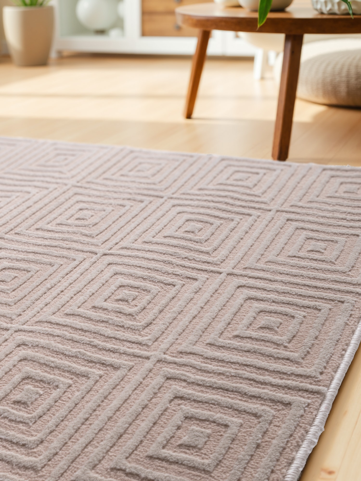 ELLE DECORATION Designteppich »Tourmaline« rechteckig 9 mm Höhe Wohnzimmer, Schlafzimmer, Läufer, Hoch-Tief Effekt, Flur, Glanz