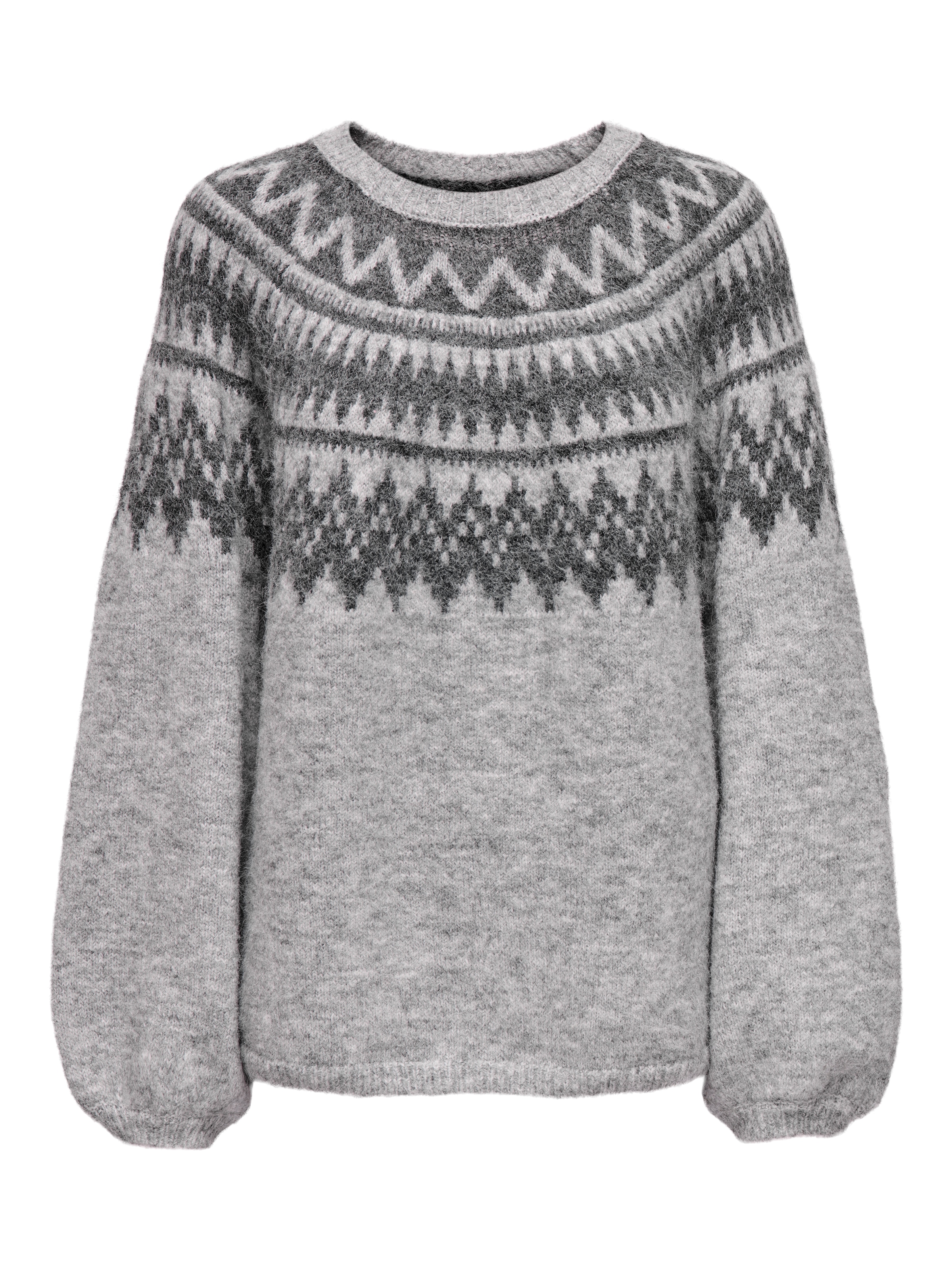 ONLY Pull en tricot »ONLREYKJA LS O-NECK KNT«, mit Wolle und Stretchanteil