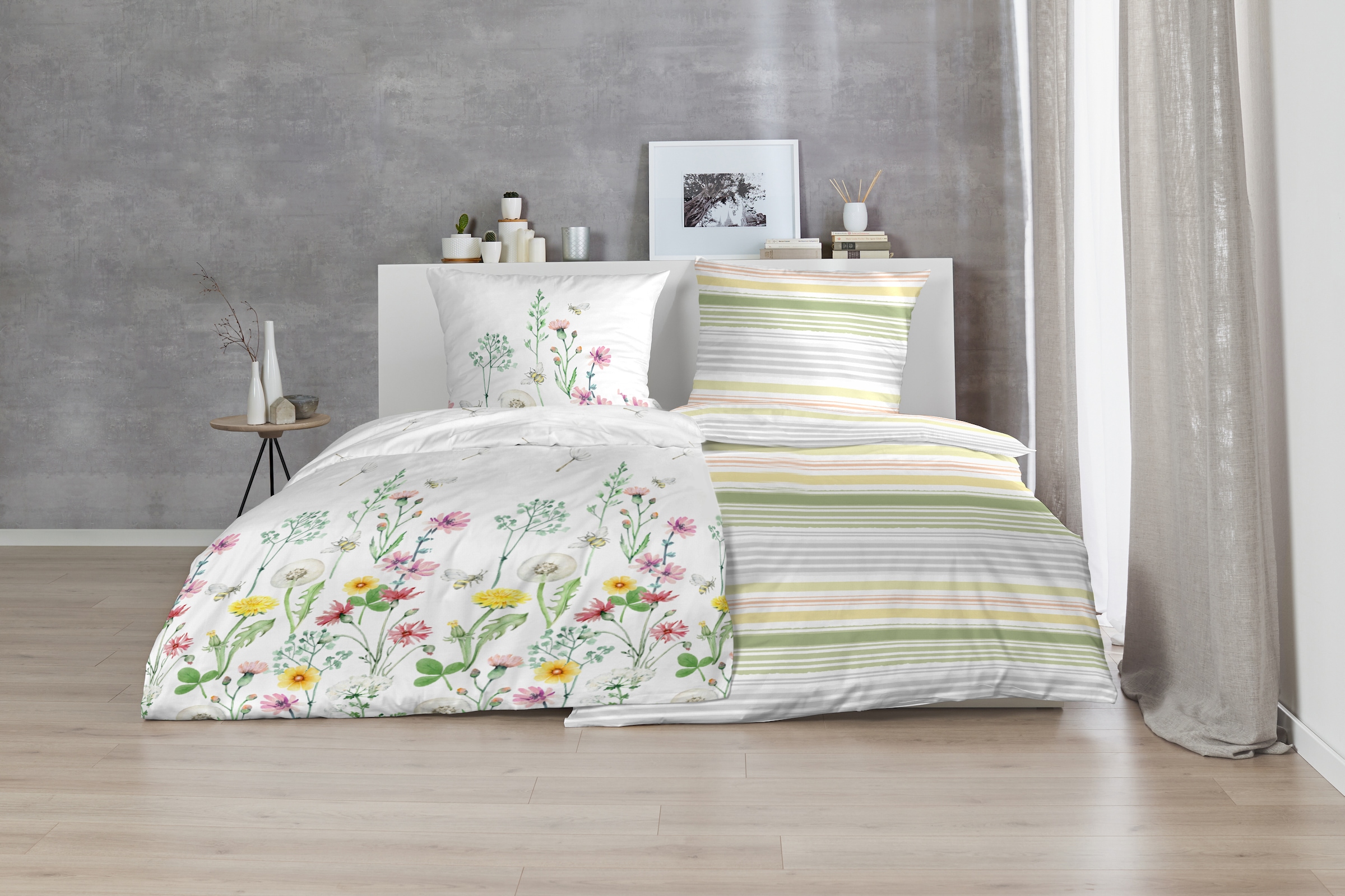 Primera Linge de lit »Renforce-Bettwäsche Fresh stripe« 2 cuis avec rayures