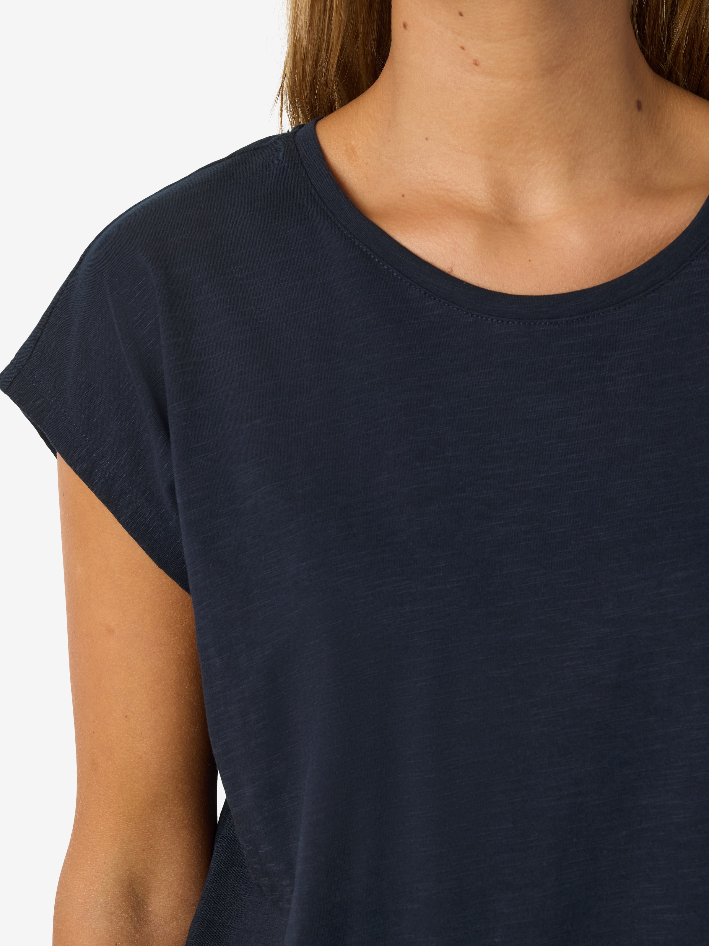 Noisy may T-shirt à manches courtes »NMMATHILDE S/S LOOSE LONG TOP NOOS« Baumwollmischung, relaxed fit