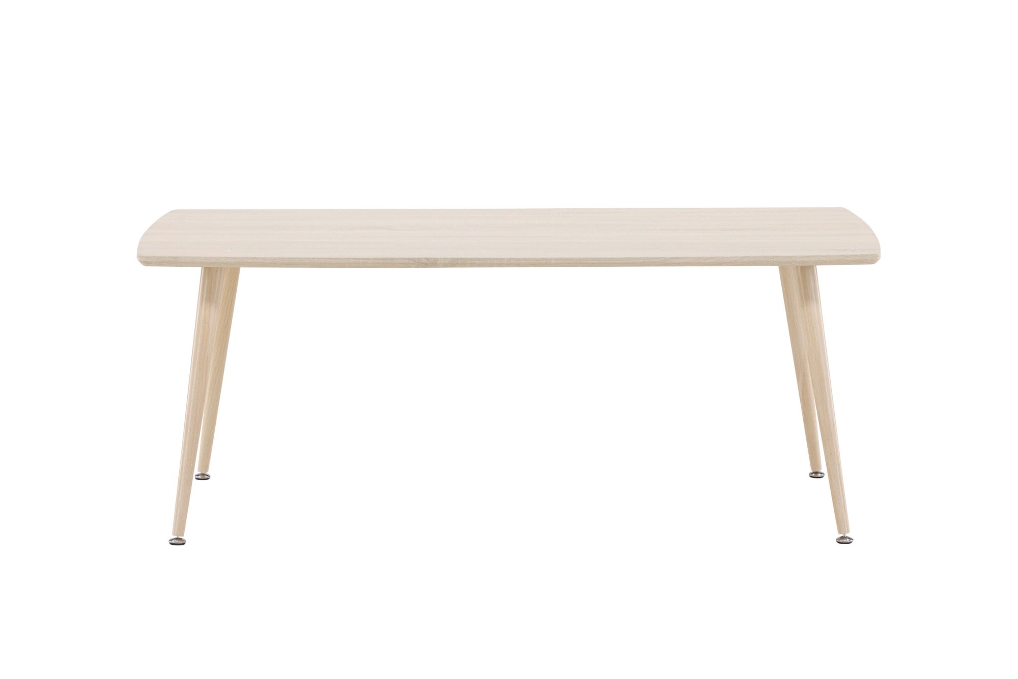 Venture Home Table basse »Plaza, rechteckiger Couchtisch in hellem Whitewash, 120 × 70 cm« Table basse, MDF, pieds en acier, rectangulaire, clair, moderne