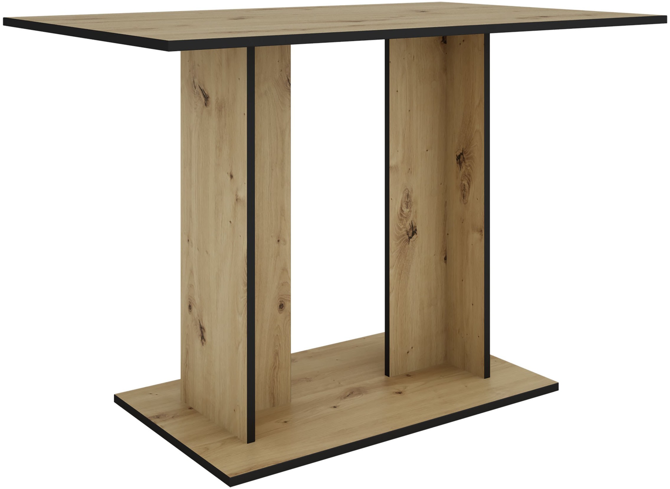 byLIVING Säulen-Esstisch »TOM« Artisan Eiche (Eiche-Optik), 100 kg, 4 Sitzplätze, Säule: 25 x 56,6 cm