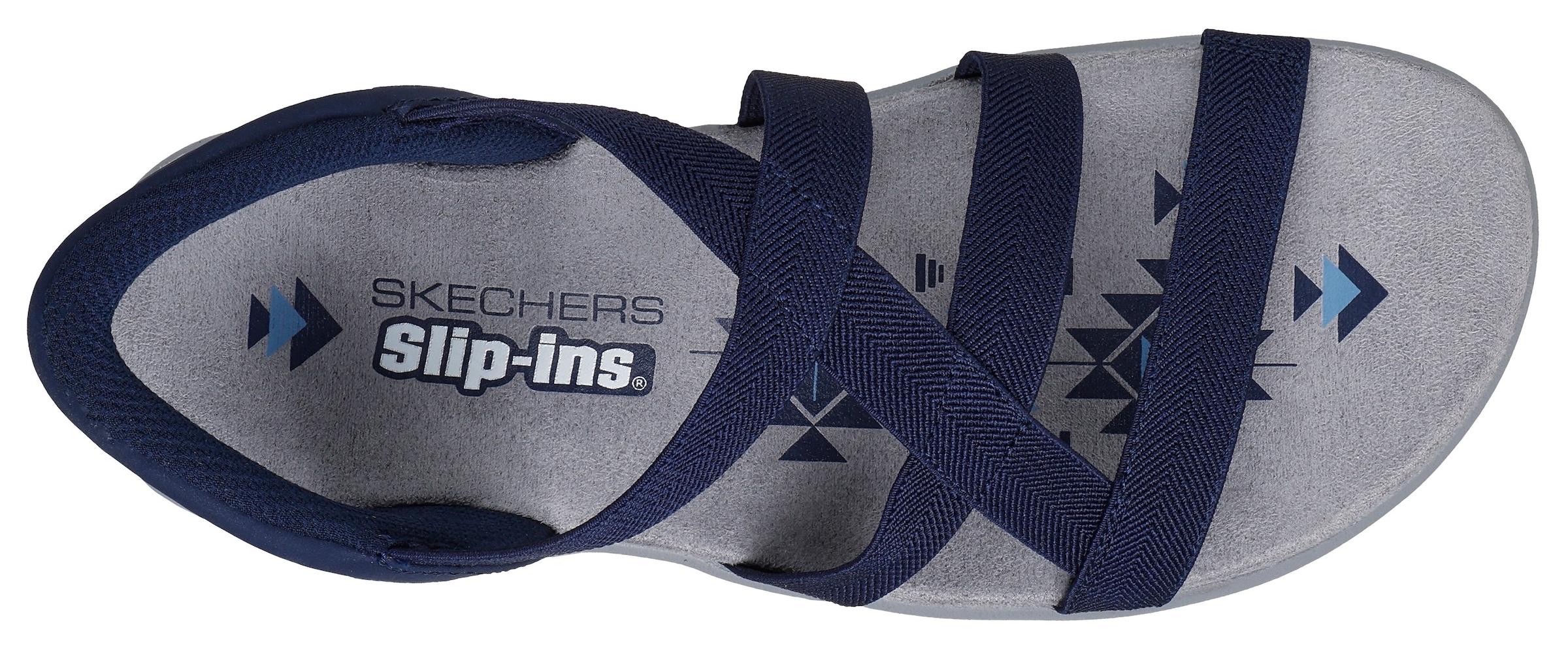 Skechers Sandale »REGGAE SLIM-STRETCH FLEX«  Flats, Trekking Sandale mit Slip-ins Funktion