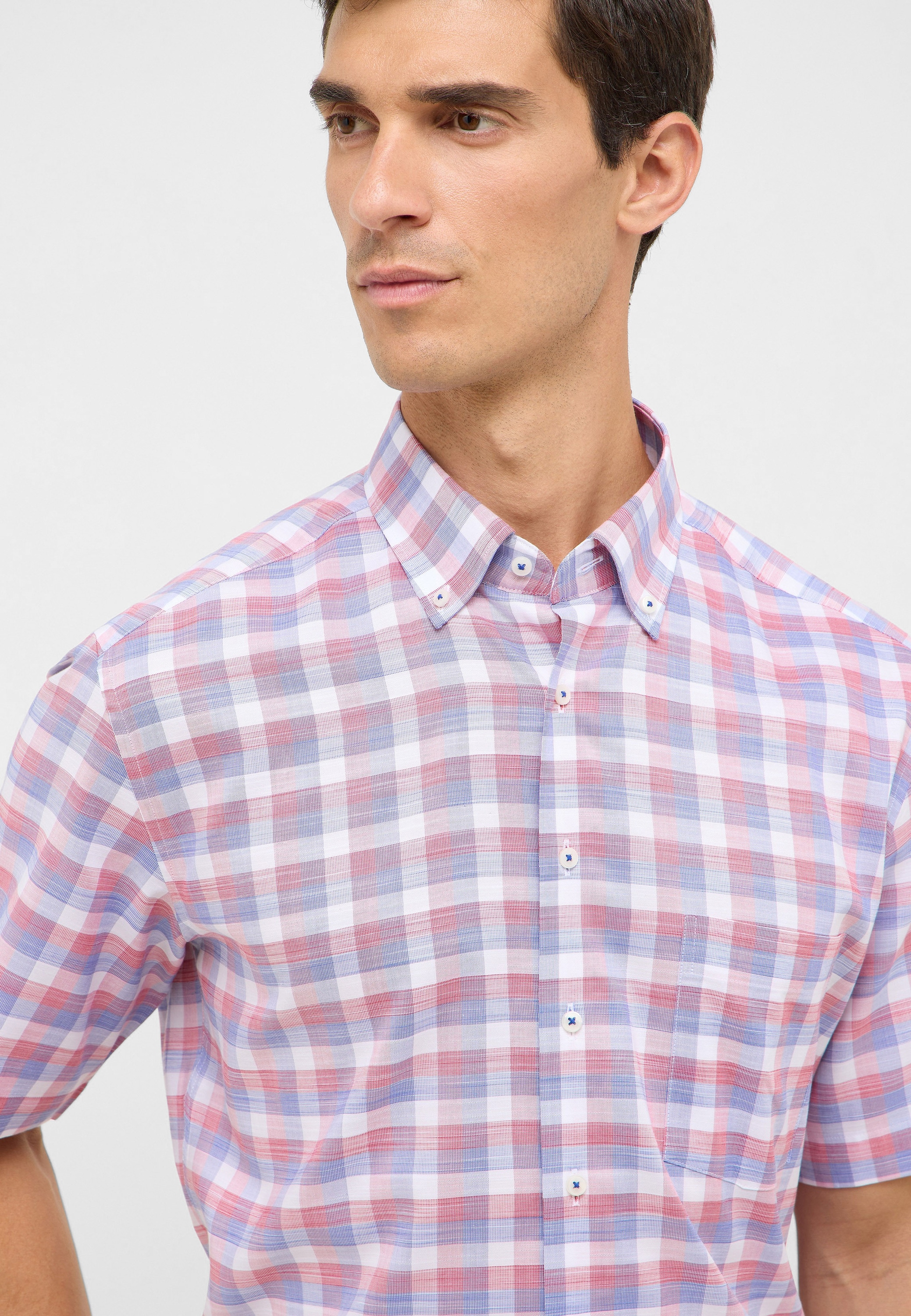 Eterna Kurzarmhemd »MODERN FIT« EASY IRON (bügelleicht)