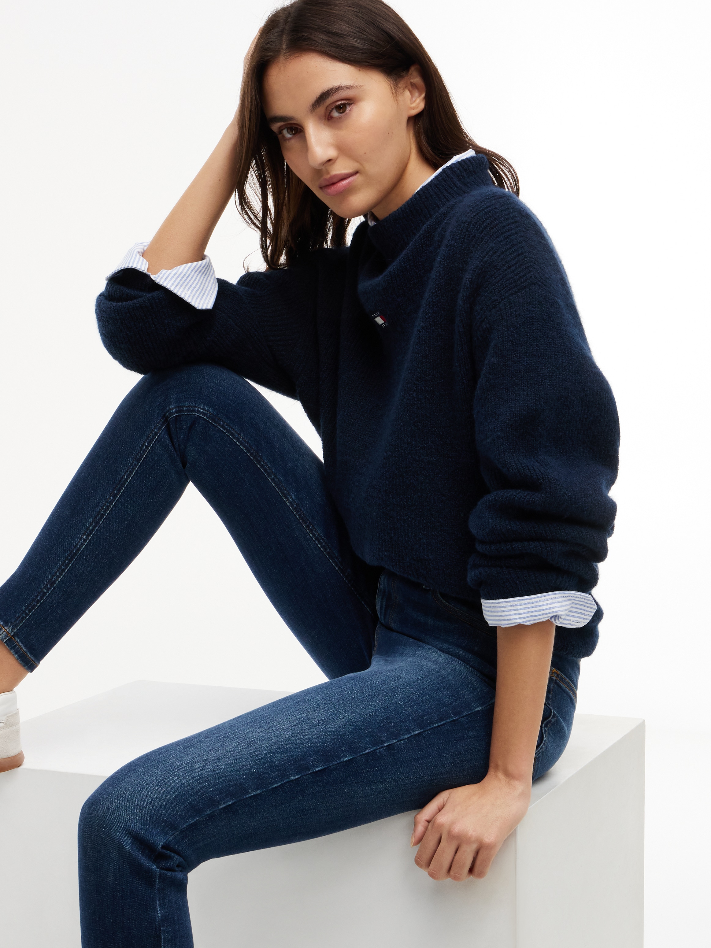 Tommy Jeans Jeans skinny »NORA MID RISE SKINNY DJ0257« mélange de coton