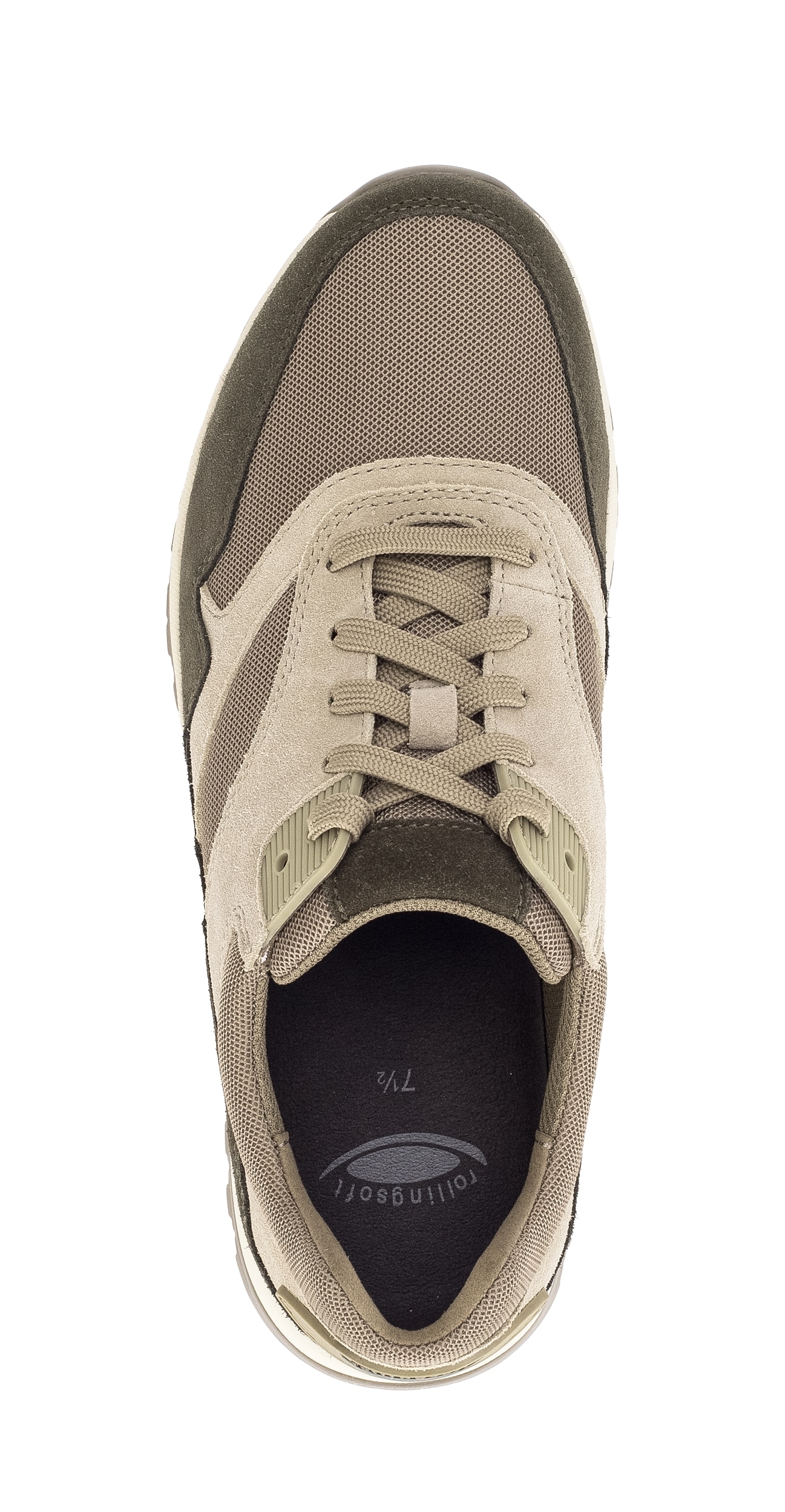 rollingsoft  chaussure de loisir, chaussure basse, chaussure à lacets avec semelle intérieure amovible, largeur G